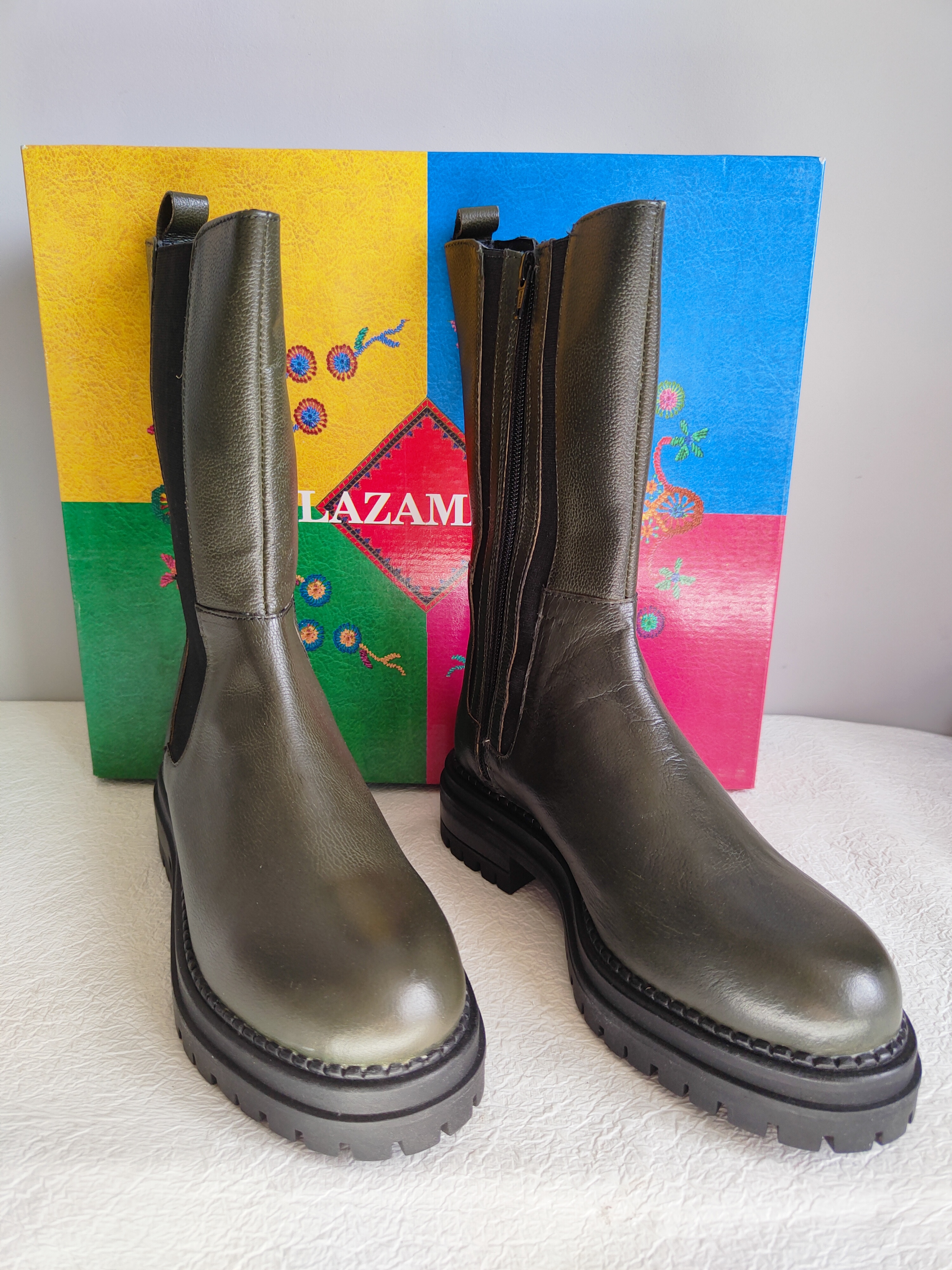 Sztyblety skórzane Lazamani r. 38