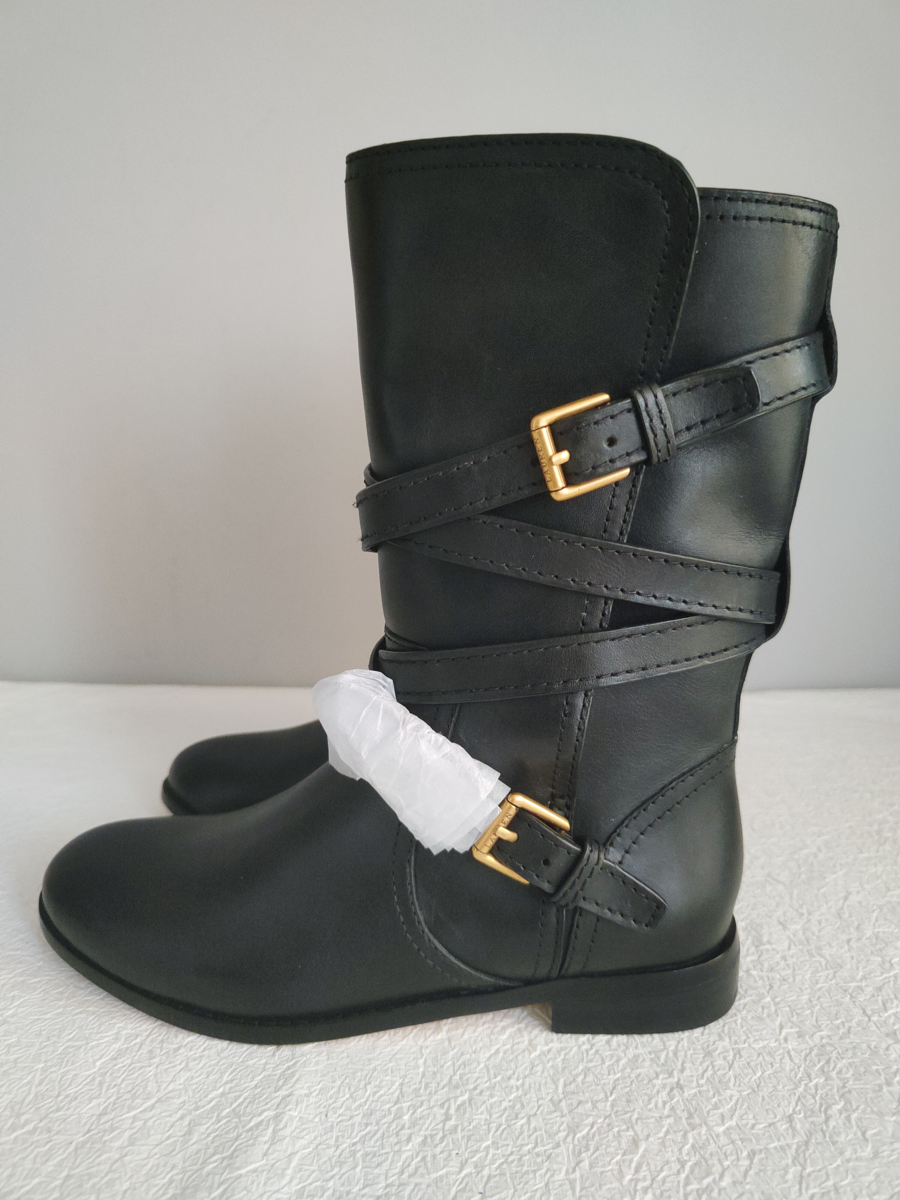 Lauren Ralph Lauren skórzane botki r. 35,5