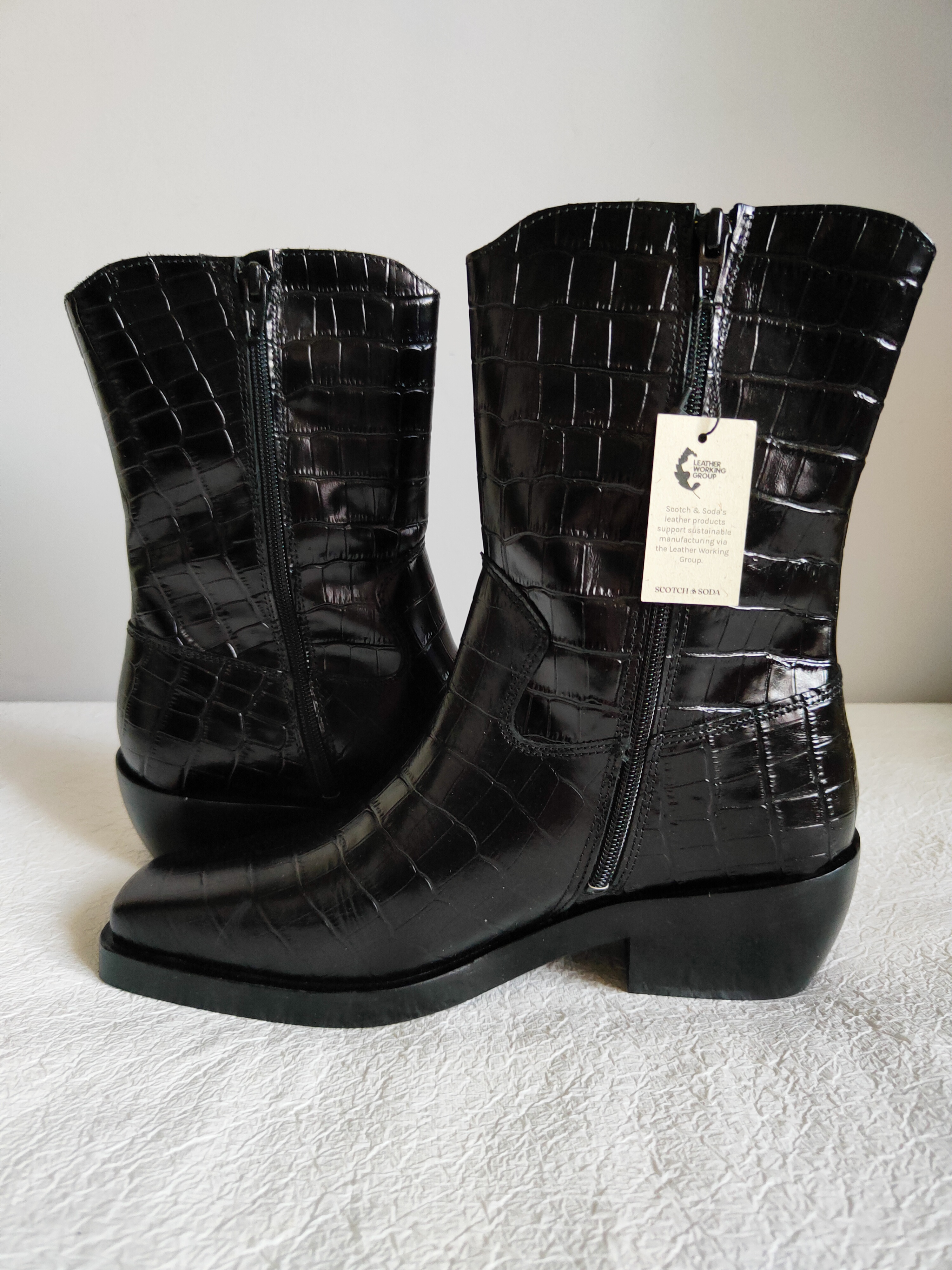 Scotch & Soda skórzane botki r. 39