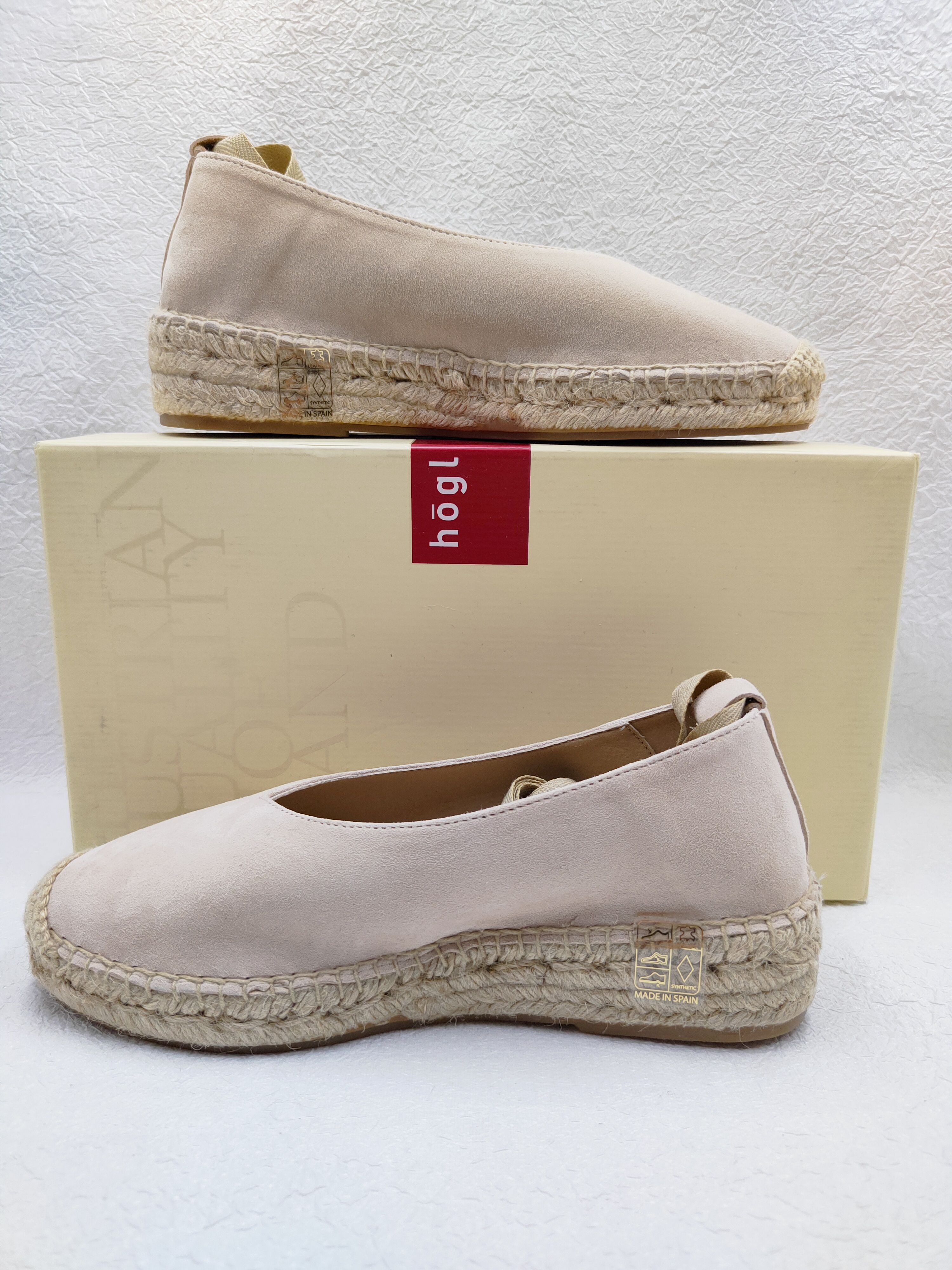 Högl Elba skórzane espadryle r. 36