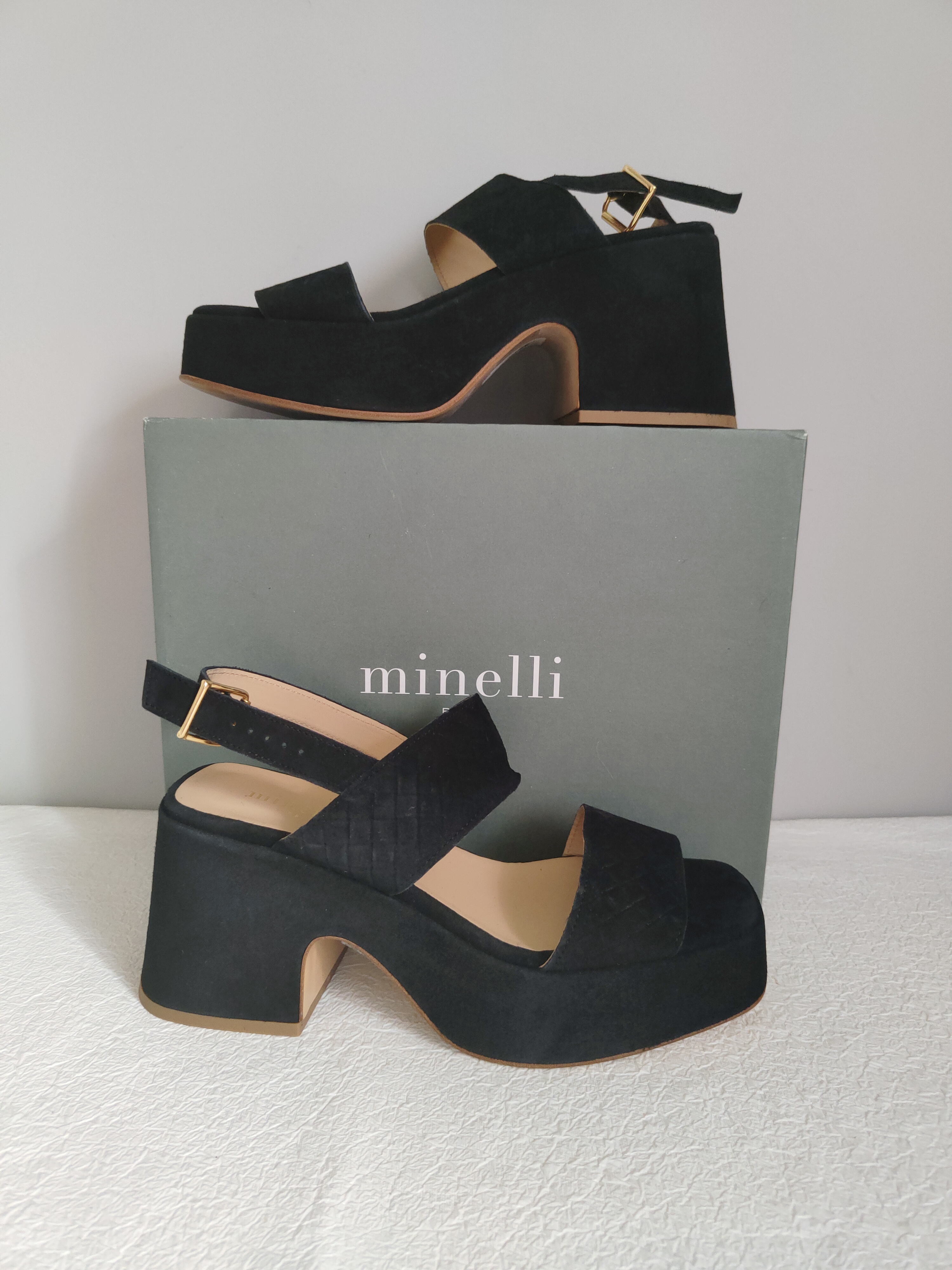 Minnelli Paris Matitya skórzane sandały r. 40