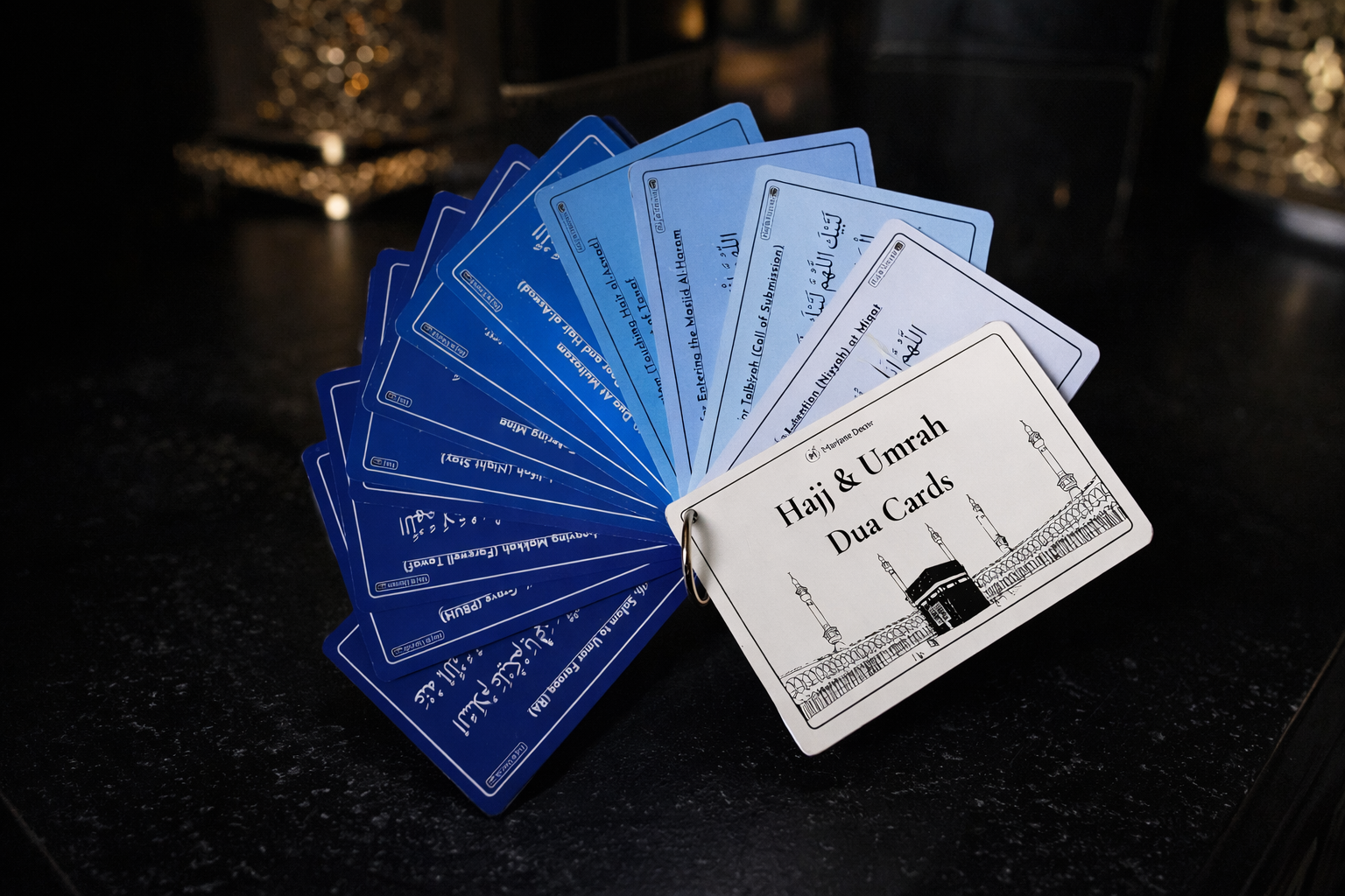 Haj & Umrah Dua Cards  Bag Charm | Key Chain