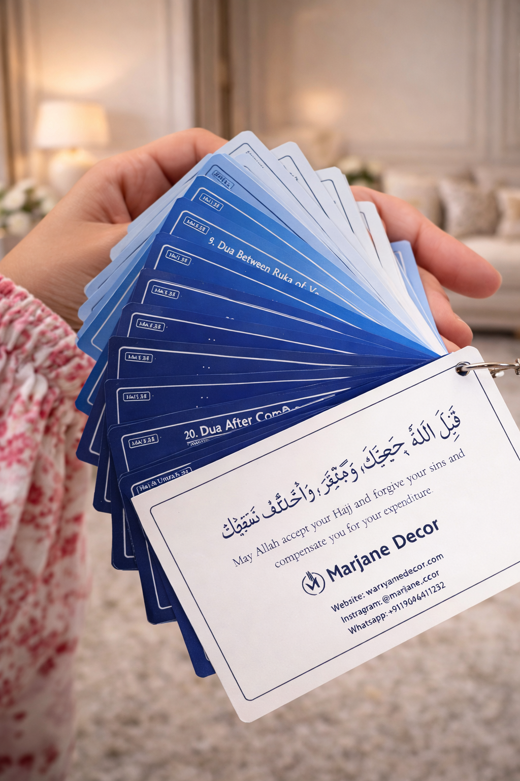 Haj & Umrah Dua Cards  Bag Charm | Key Chain