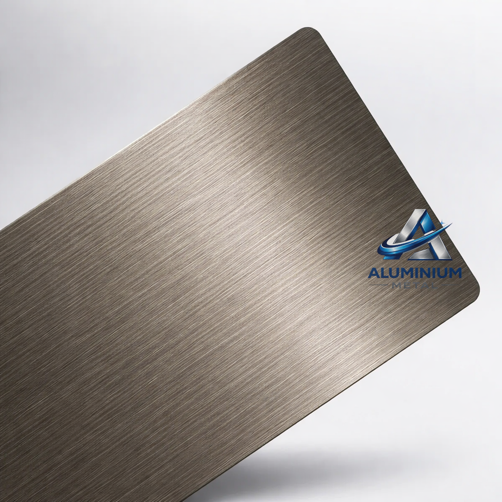 Plaque aluminium anodisée finition inox pour usage intérieur et extérieur