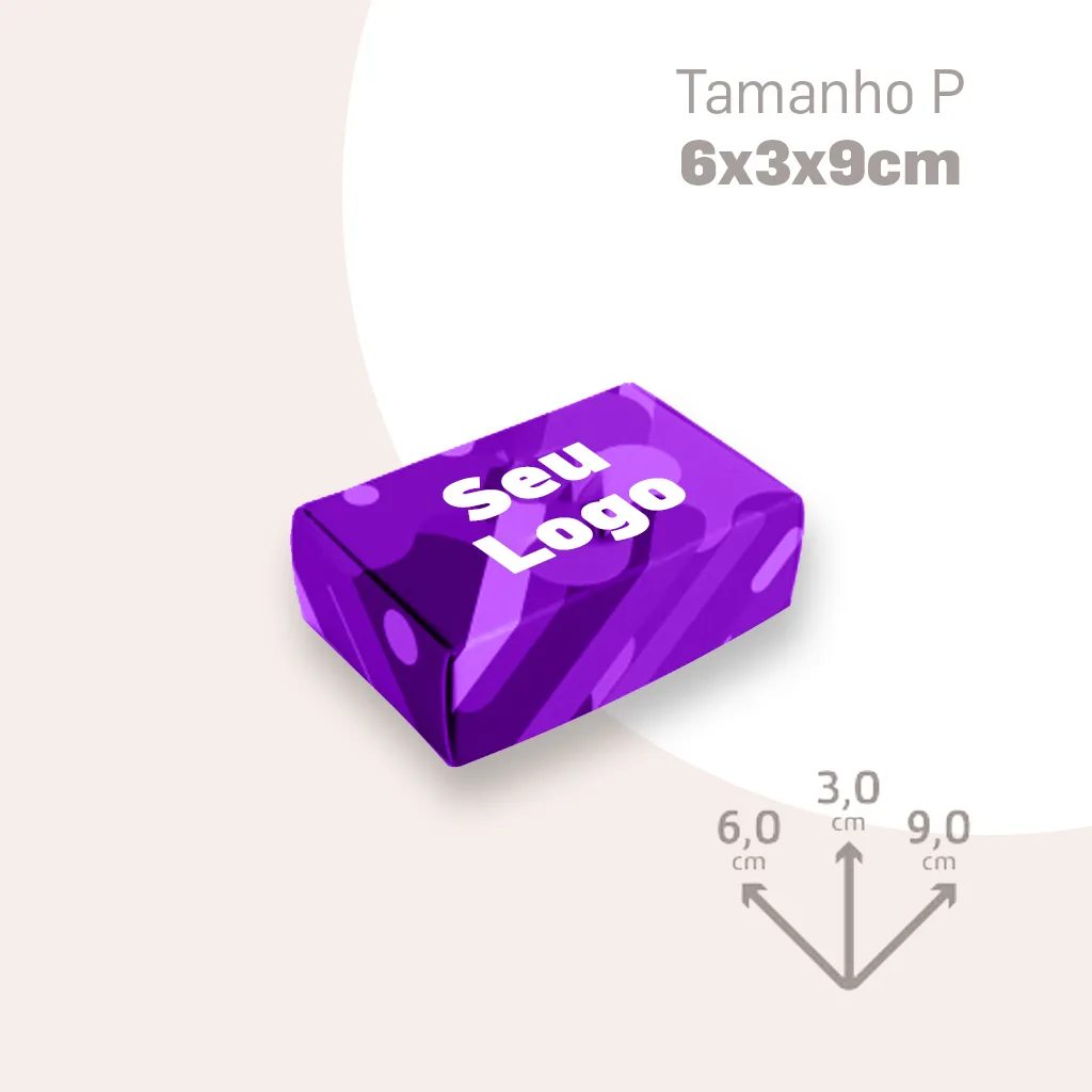 Caixa Personalizada P: 6x3x9cm