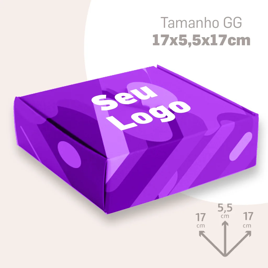 Caixa Personalizada GG: 17×5,5x17cm