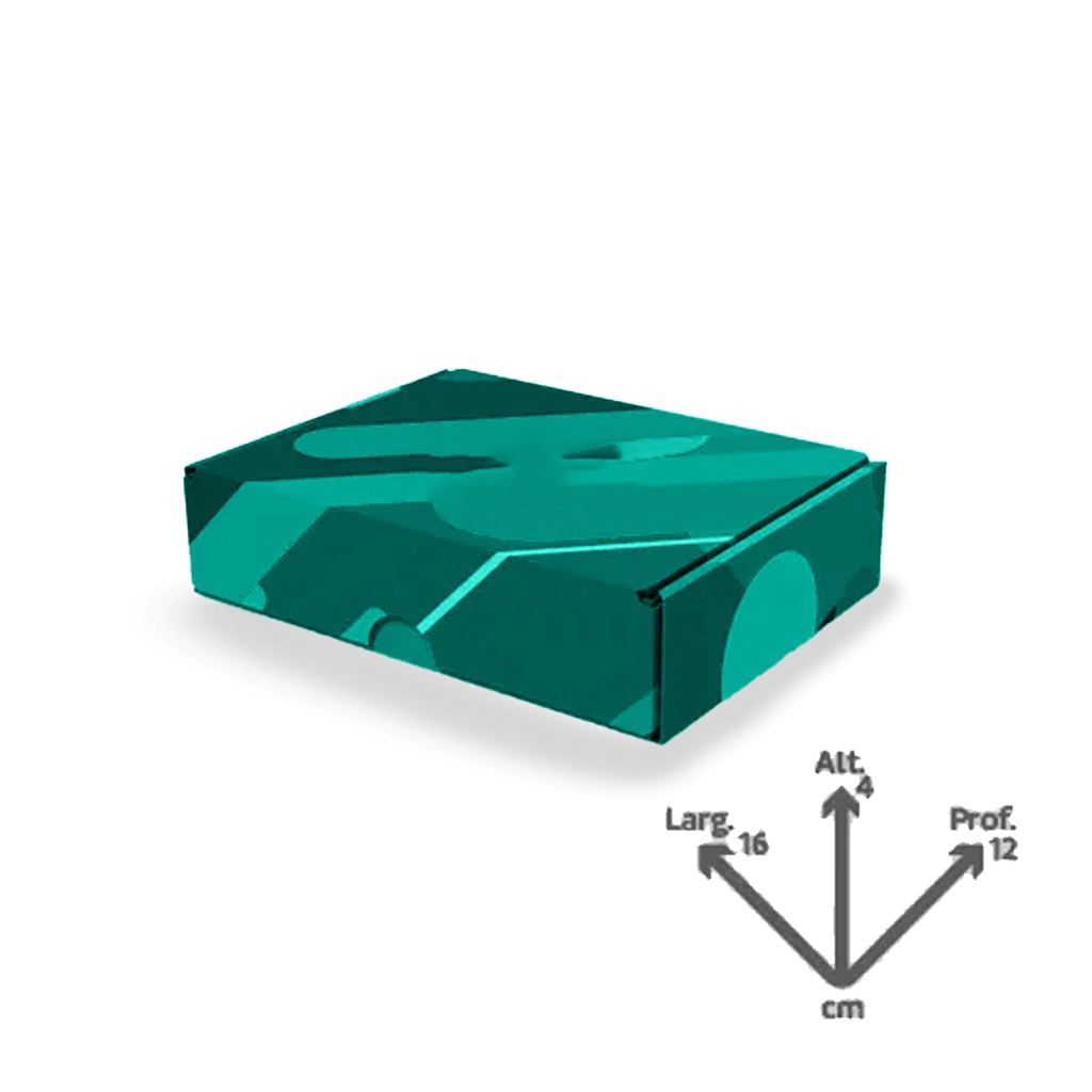 Caixa Personalizada para Correios: 16x4x12cm