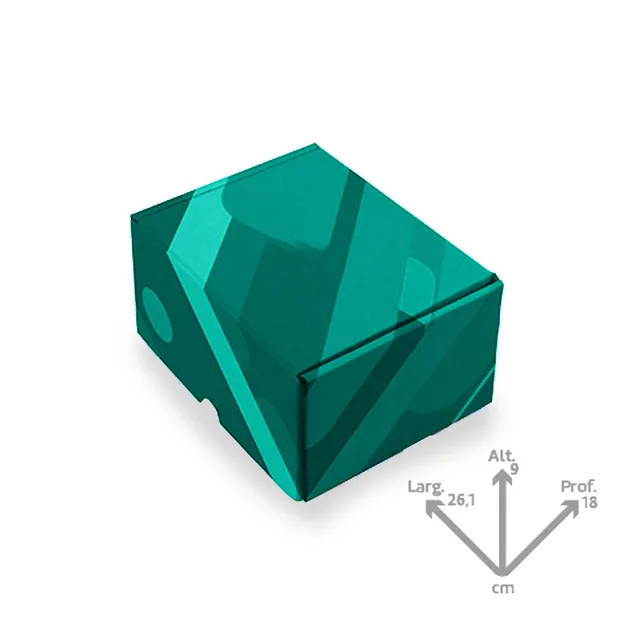 Caixa Personalizada para Correios: 26x9x18cm