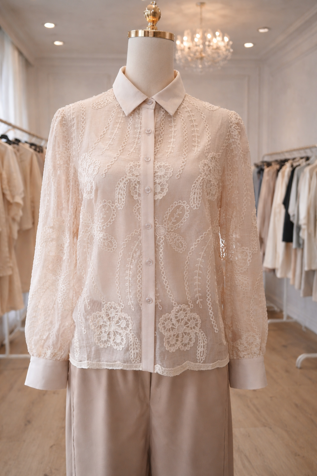 Koszula mgiełka haftowana