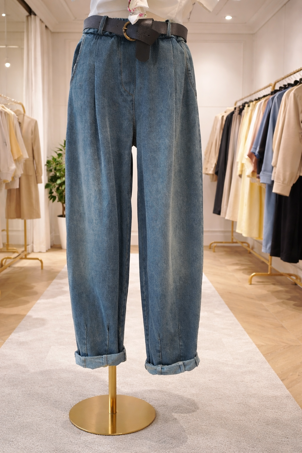 Spodnie balloon jeansowe