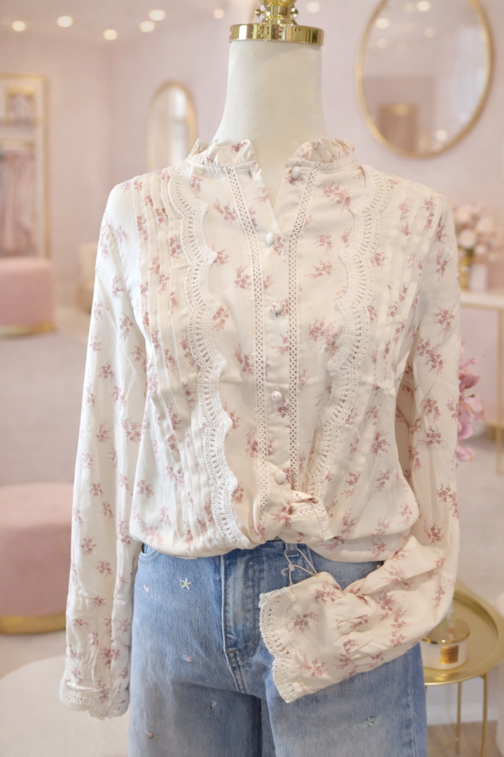 Koszula falbanki- kwiatki