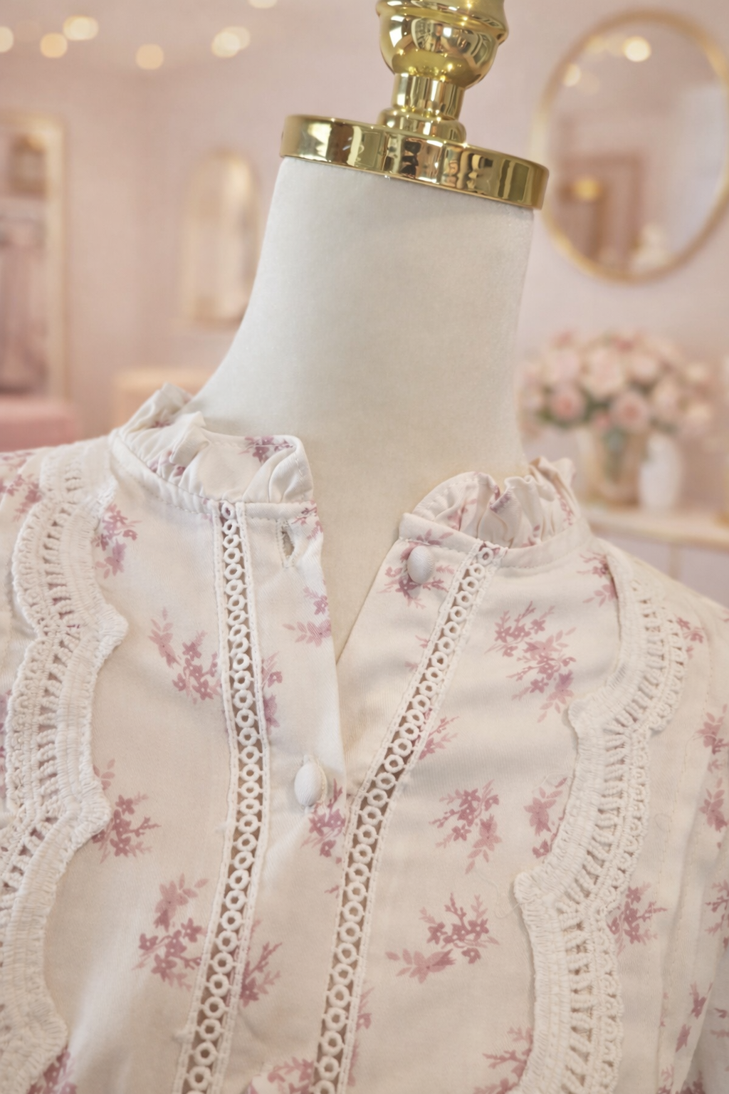 Koszula falbanki- kwiatki