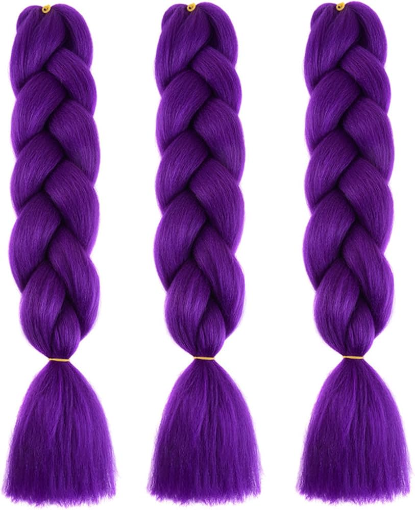 Extensión de Trenza Kanekalon Morada