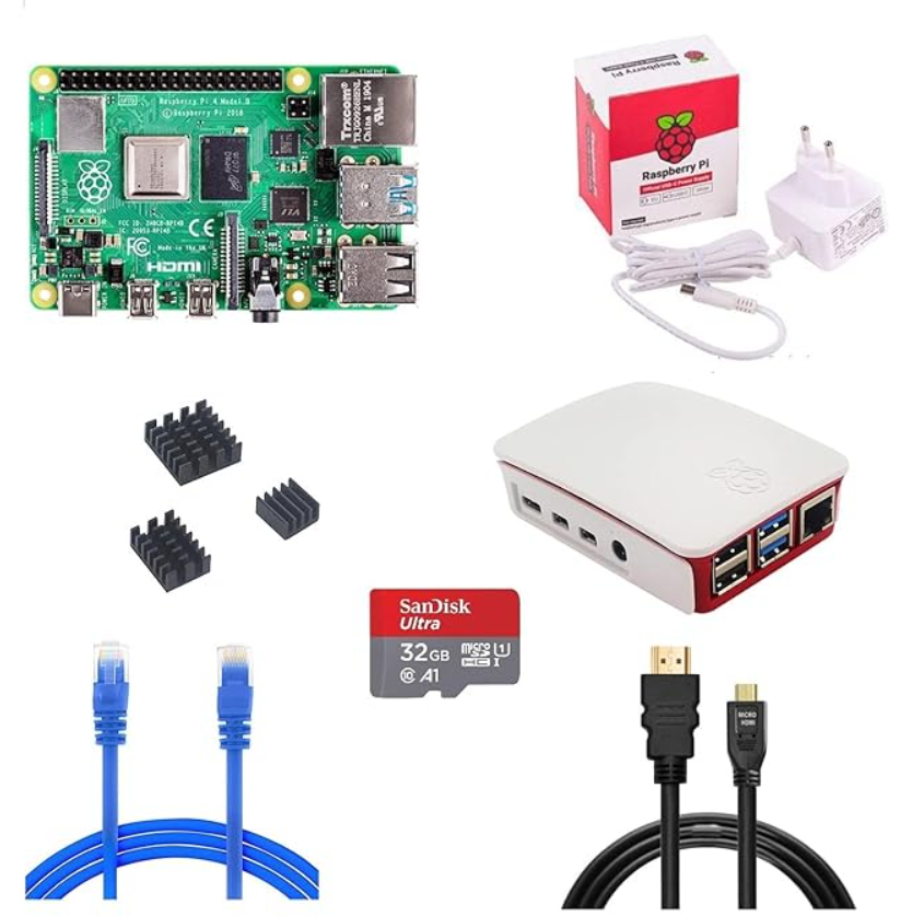 Raspberry Pi 4 Model B Complete Kit (4GB / 8GB RAM Variant)