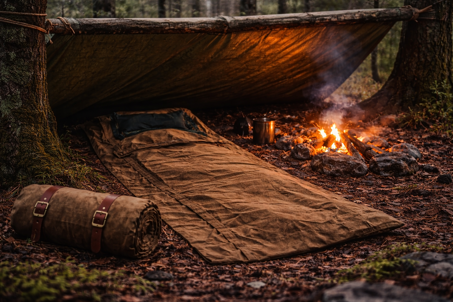 Hard Mile Outfitters™ Waxed Canvas Bedroll