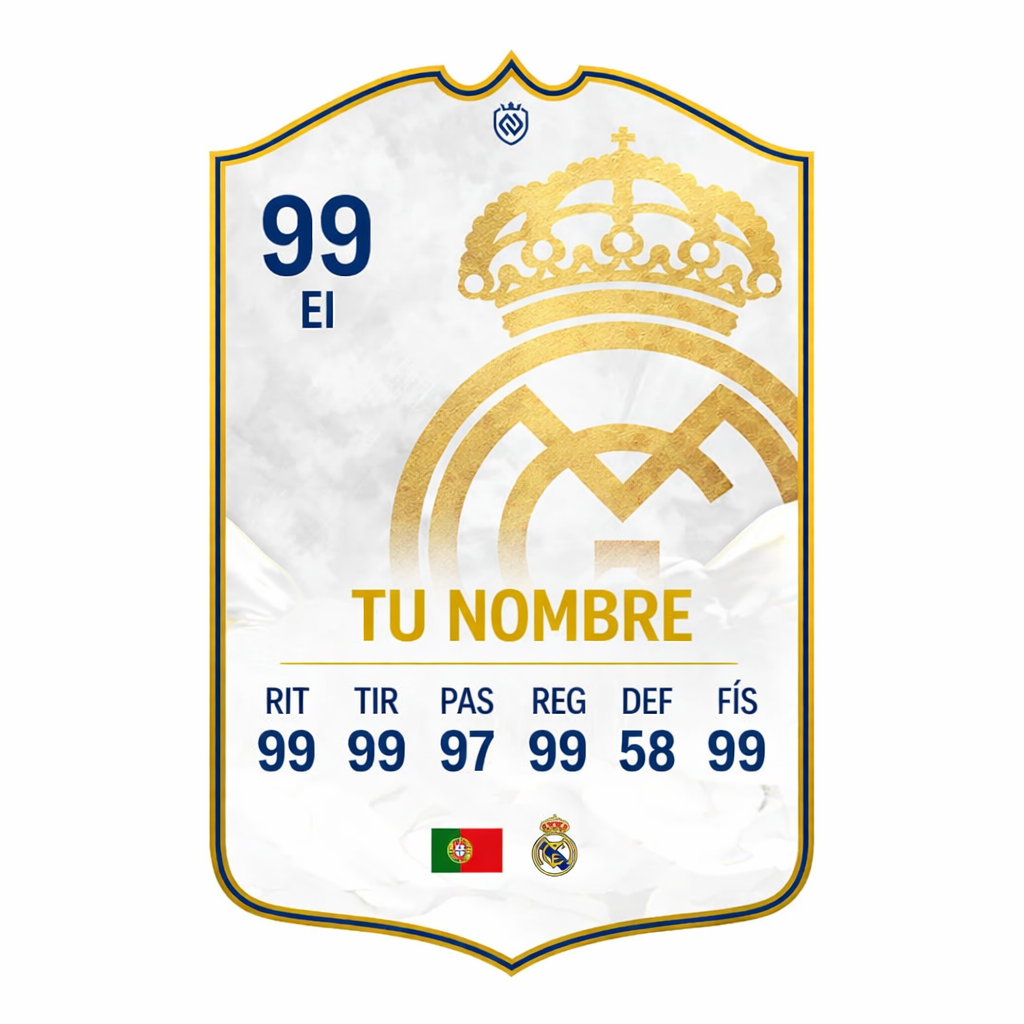Carta personalizada tipo FIFA MADRID