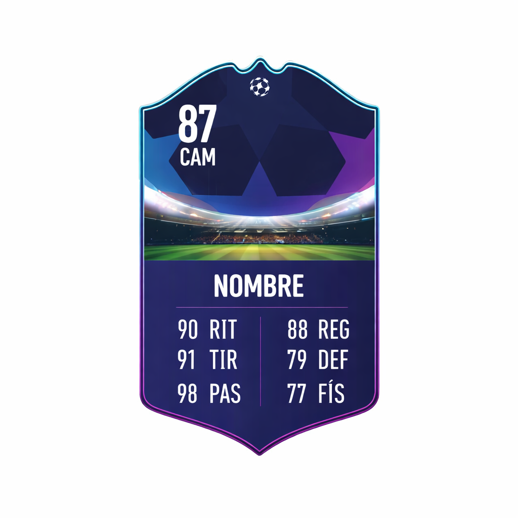 Carta personalizada tipo FIFA OMEGA BUILD