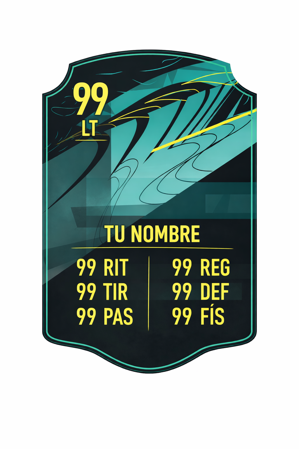 Carta personalizada tipo FIFA SKYFORGE