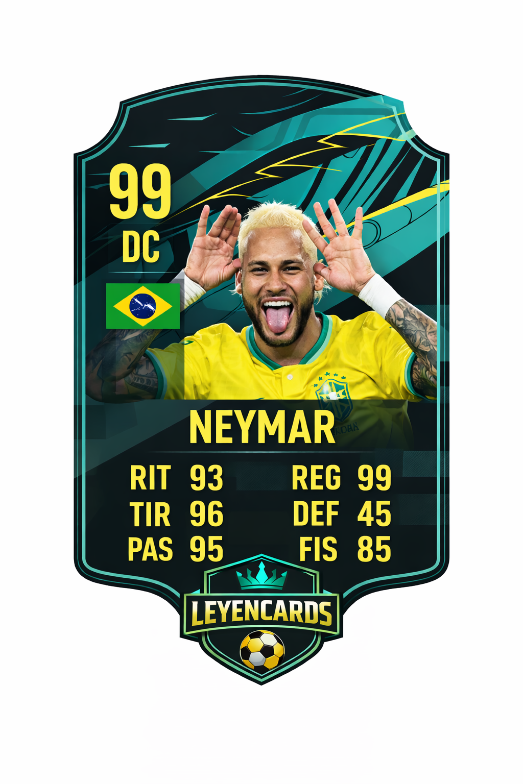 Carta personalizada tipo FIFA NEXUS COLO