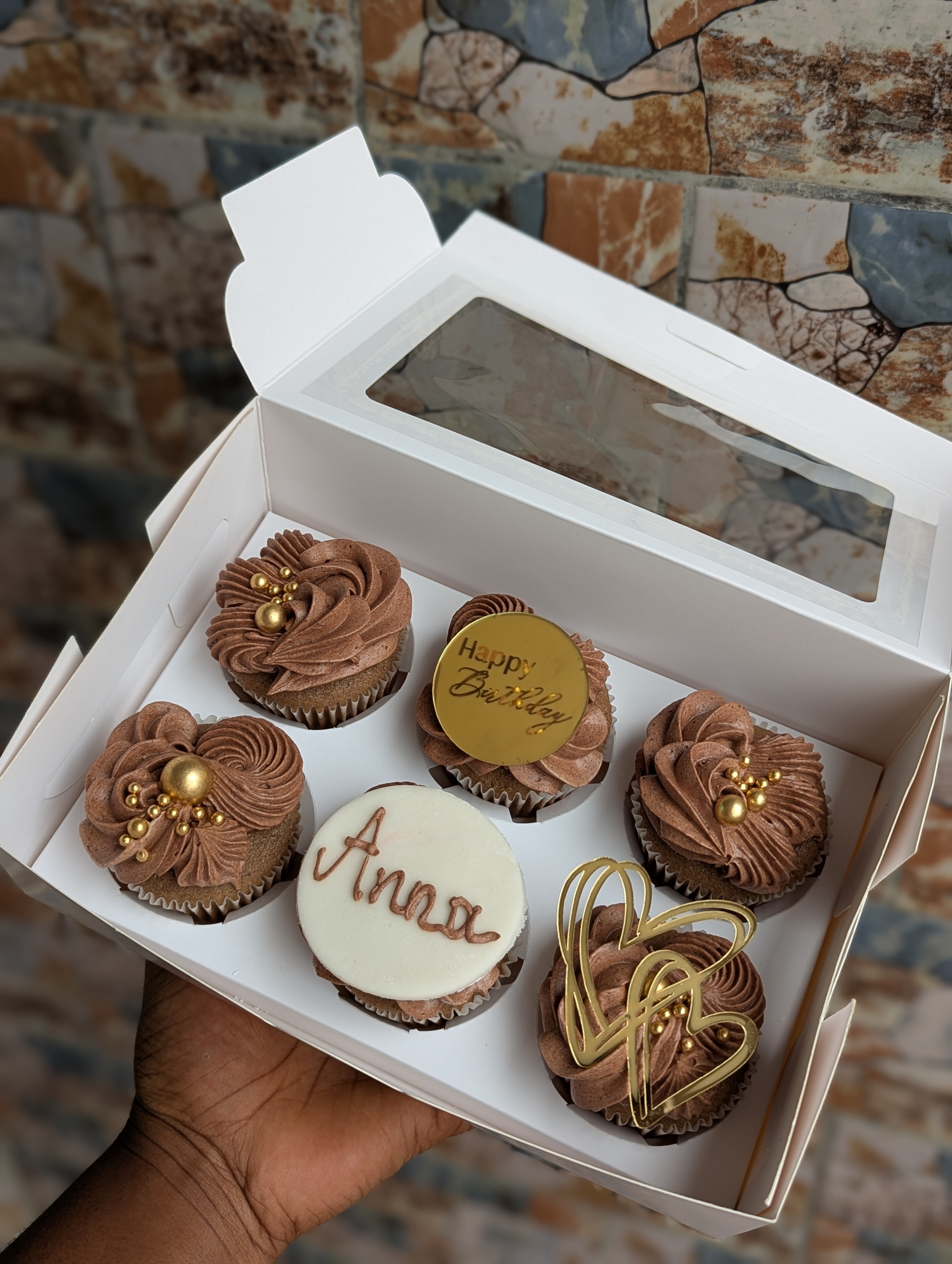 Pack de 6 cupcakes personnalisés * SPC