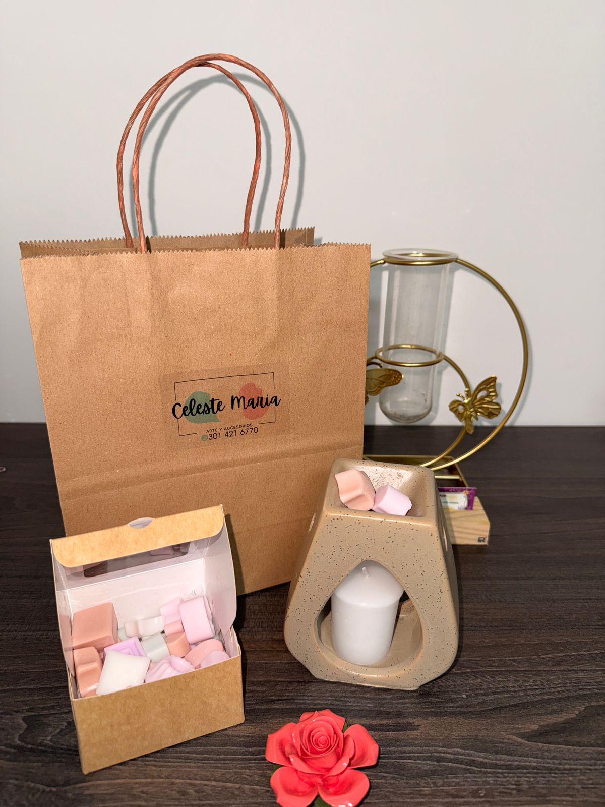 Bolsa Kit Wax Melts (100gr) + Pebetero 