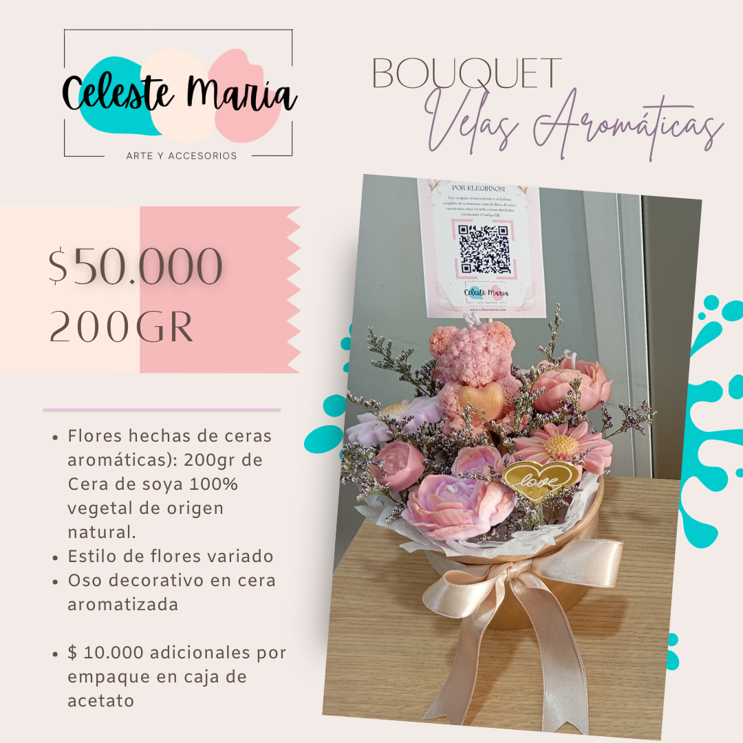 Bouquet de Velas Aromáticas 200GR