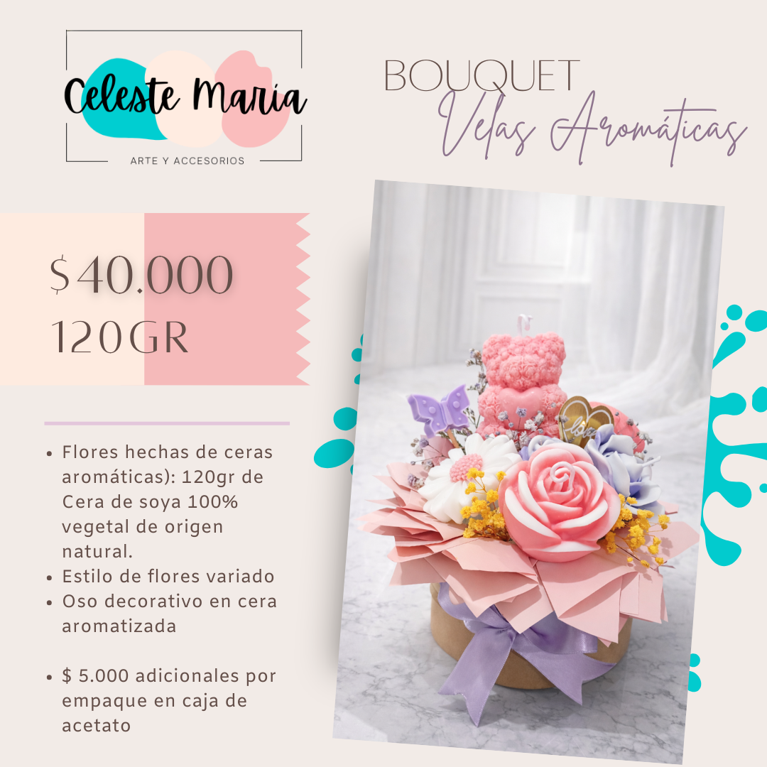 Bouquet de Velas Aromáticas 120GR