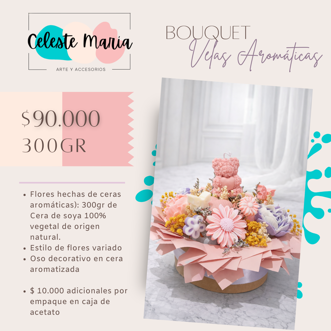 Bouquet de Velas Aromáticas 300GR