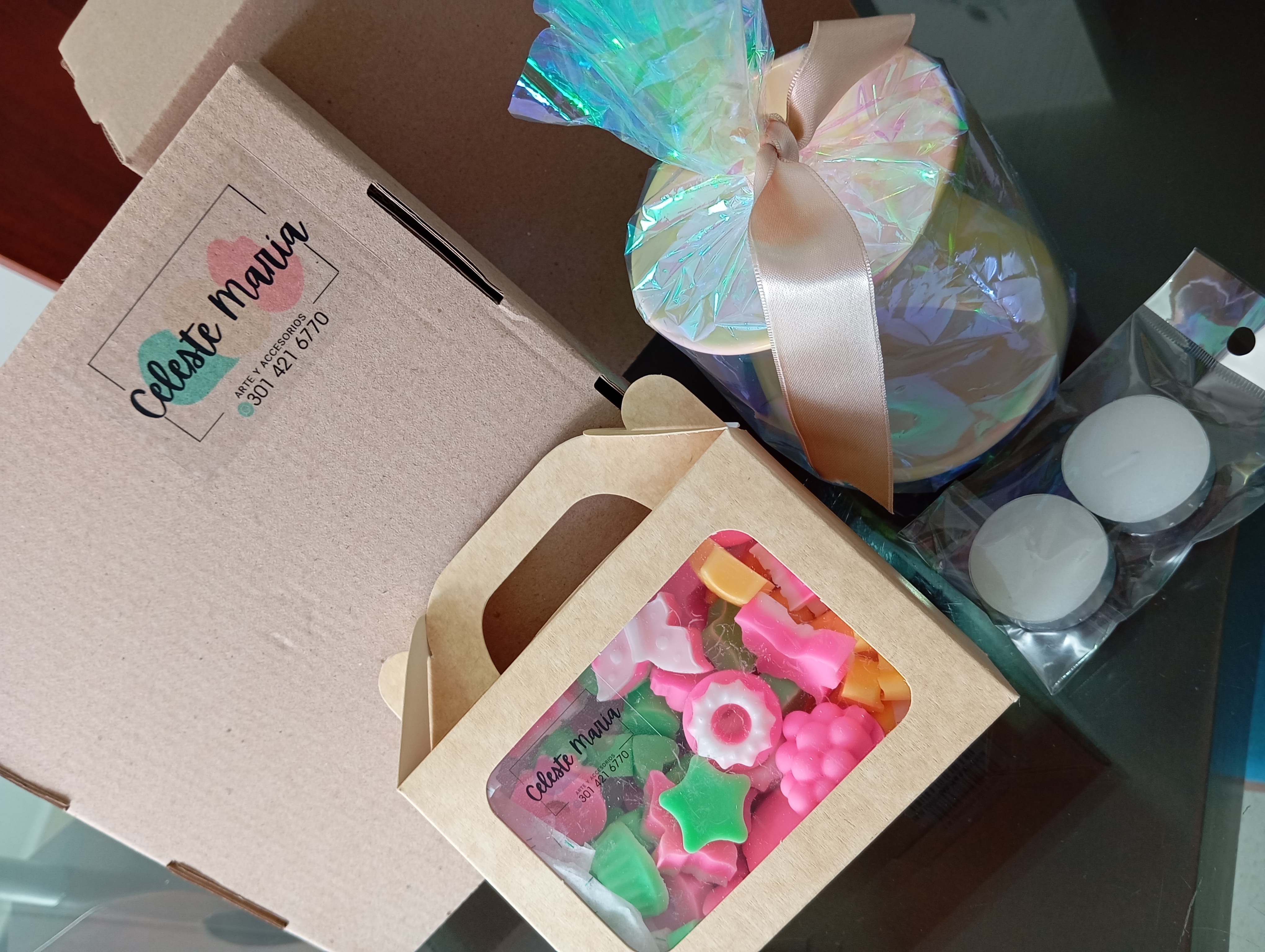 Caja Kit Wax Melts (200gr) + Pebetero