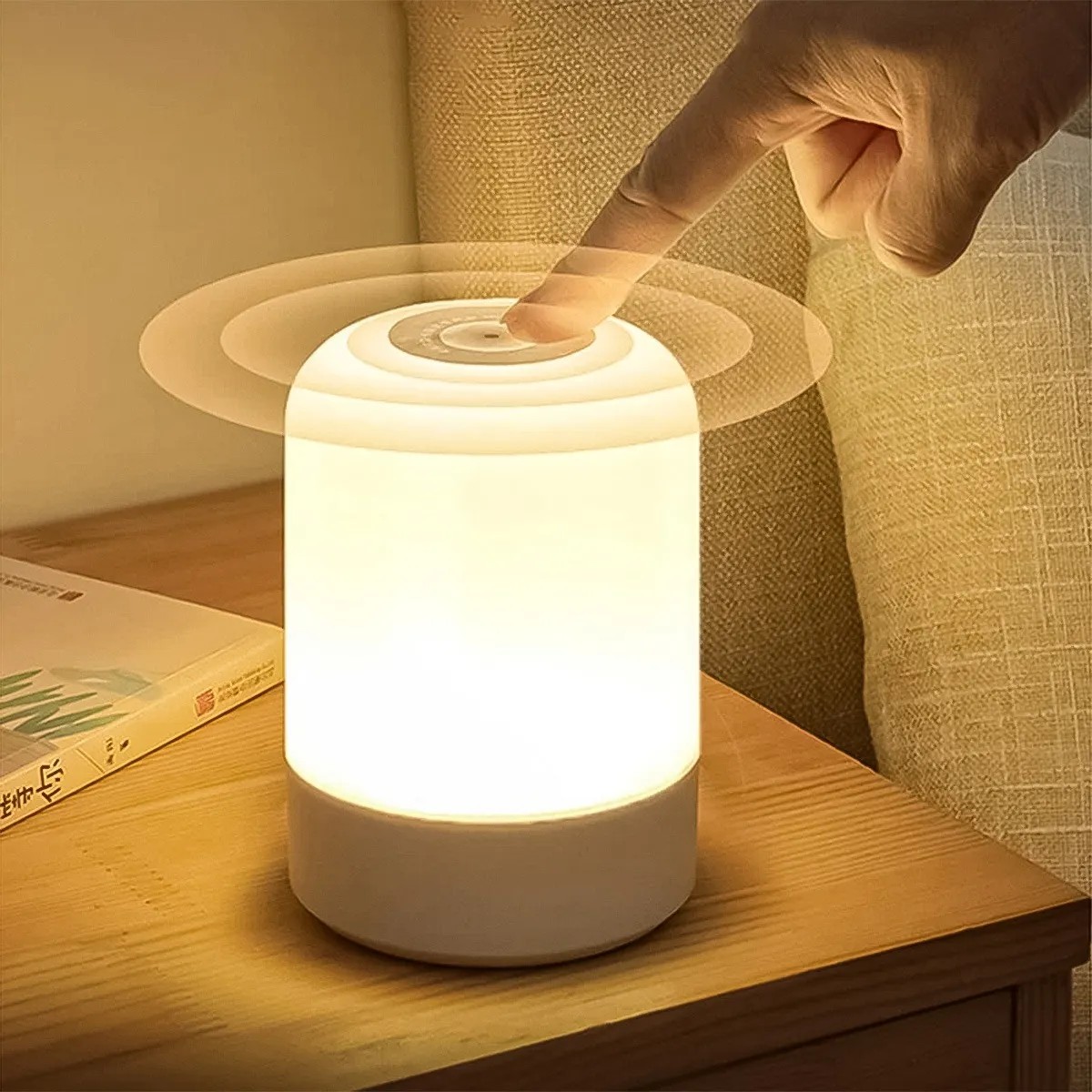 Abajur LED Toque Inteligente