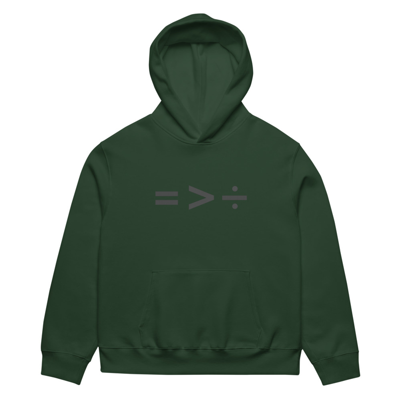 EQUAL is GREATER THAN DIVISION - Oversized Heavyweight 11 oz hoodie