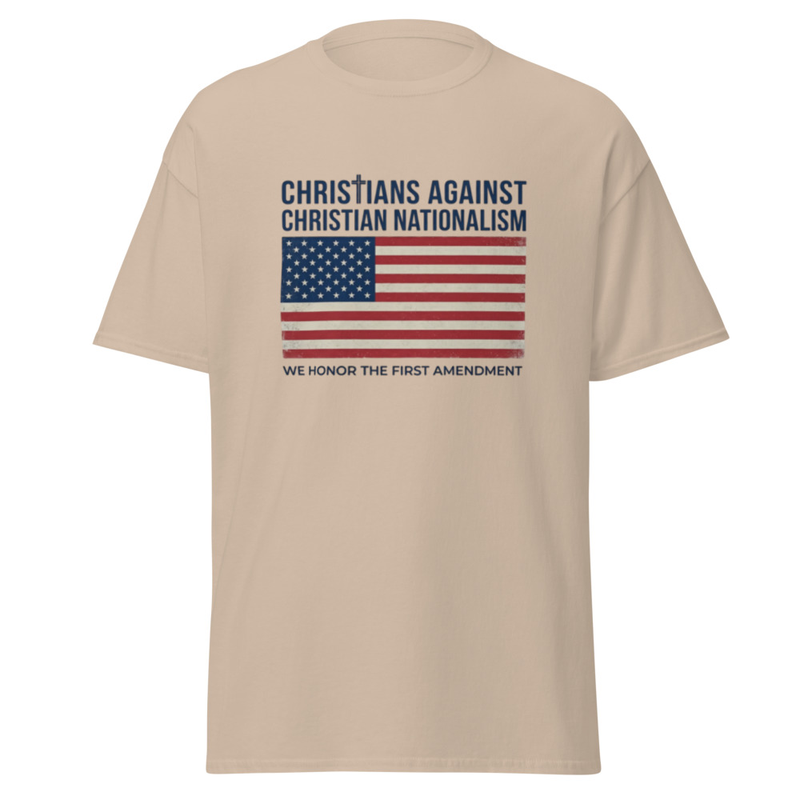 Christians Against Christian Nationalism.  - Gildan 5000 T