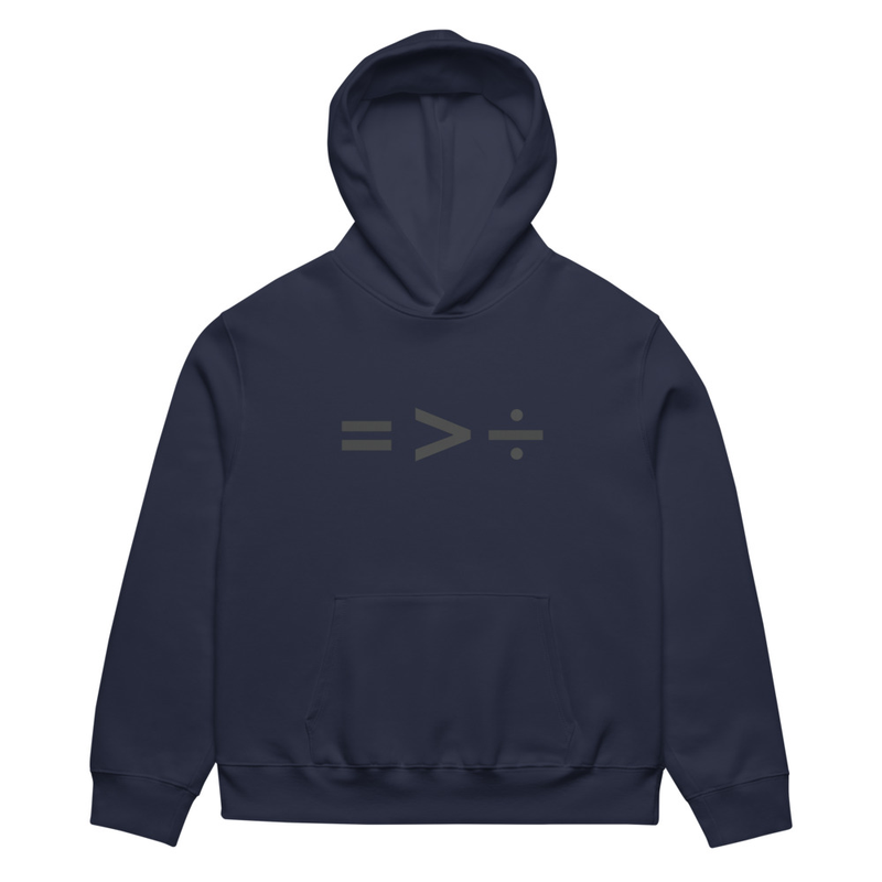 EQUAL is GREATER THAN DIVISION - Oversized Heavyweight 11 oz hoodie