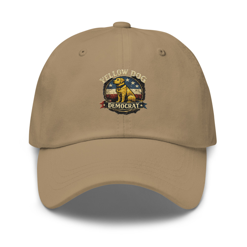 YELLOW DOG DEMOCRAT  - EMBROIDERED twill cap