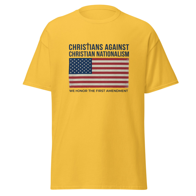 Christians Against Christian Nationalism.  - Gildan 5000 T