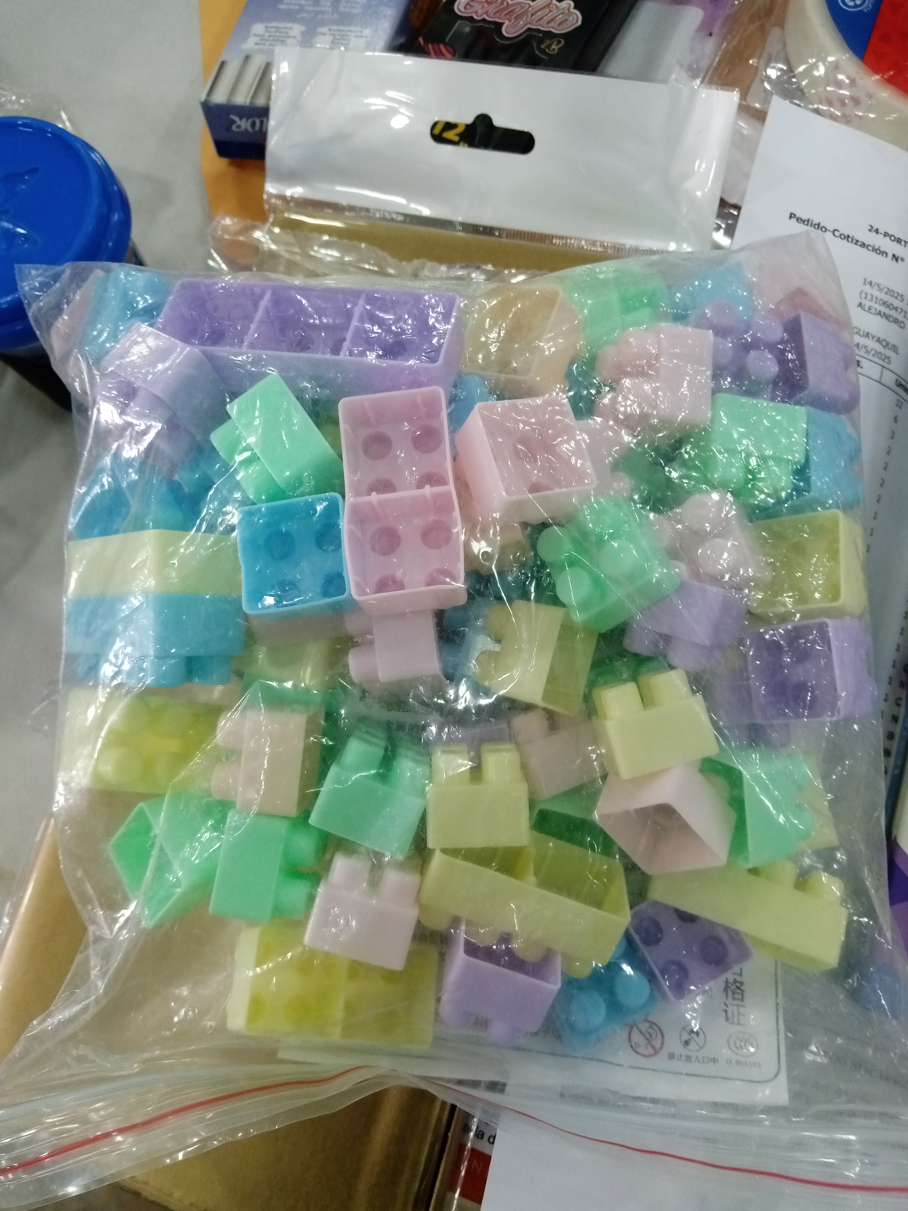 Bloques de construcción pastel