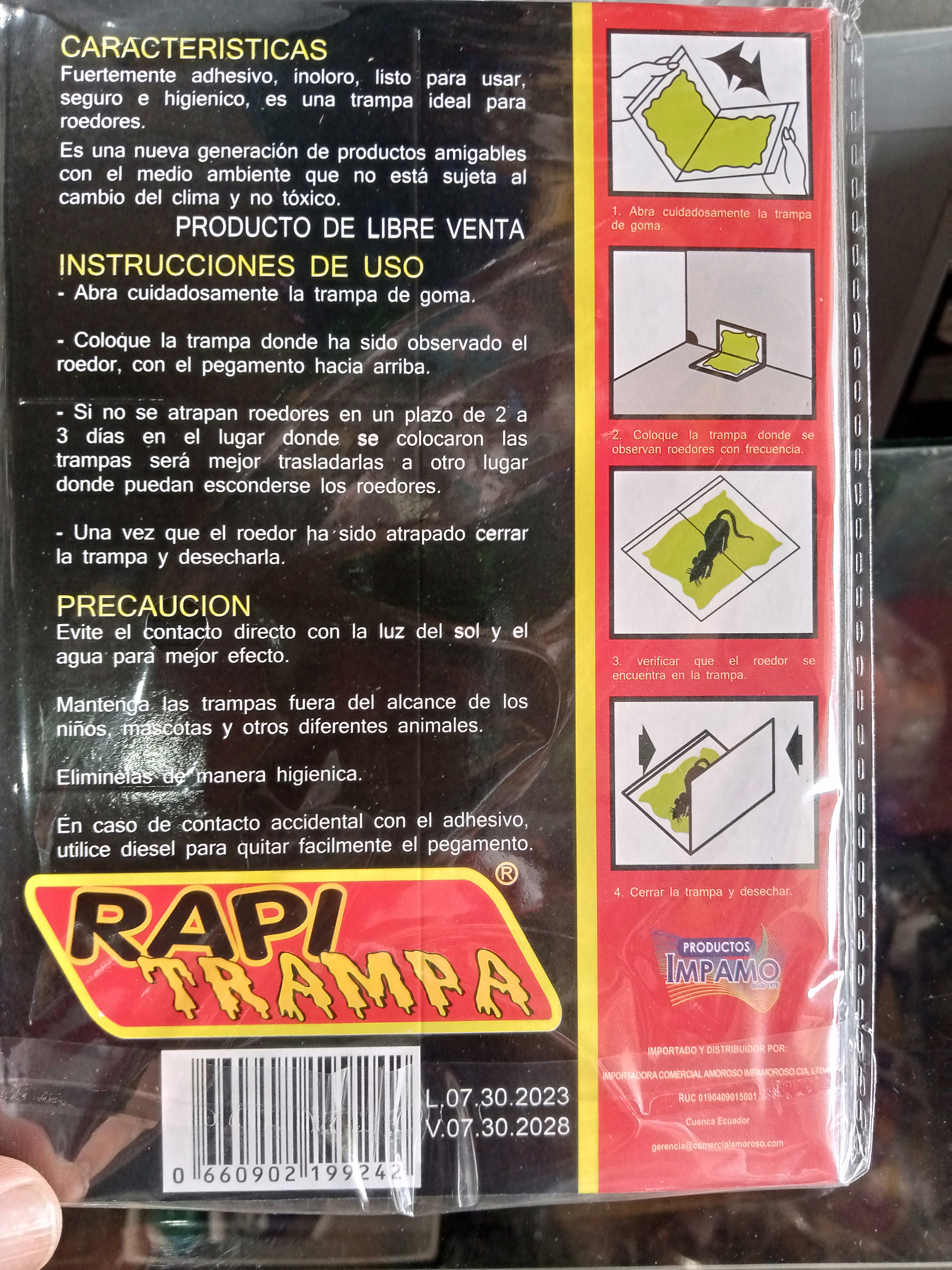 Trampa Engomada Rapi Trampa