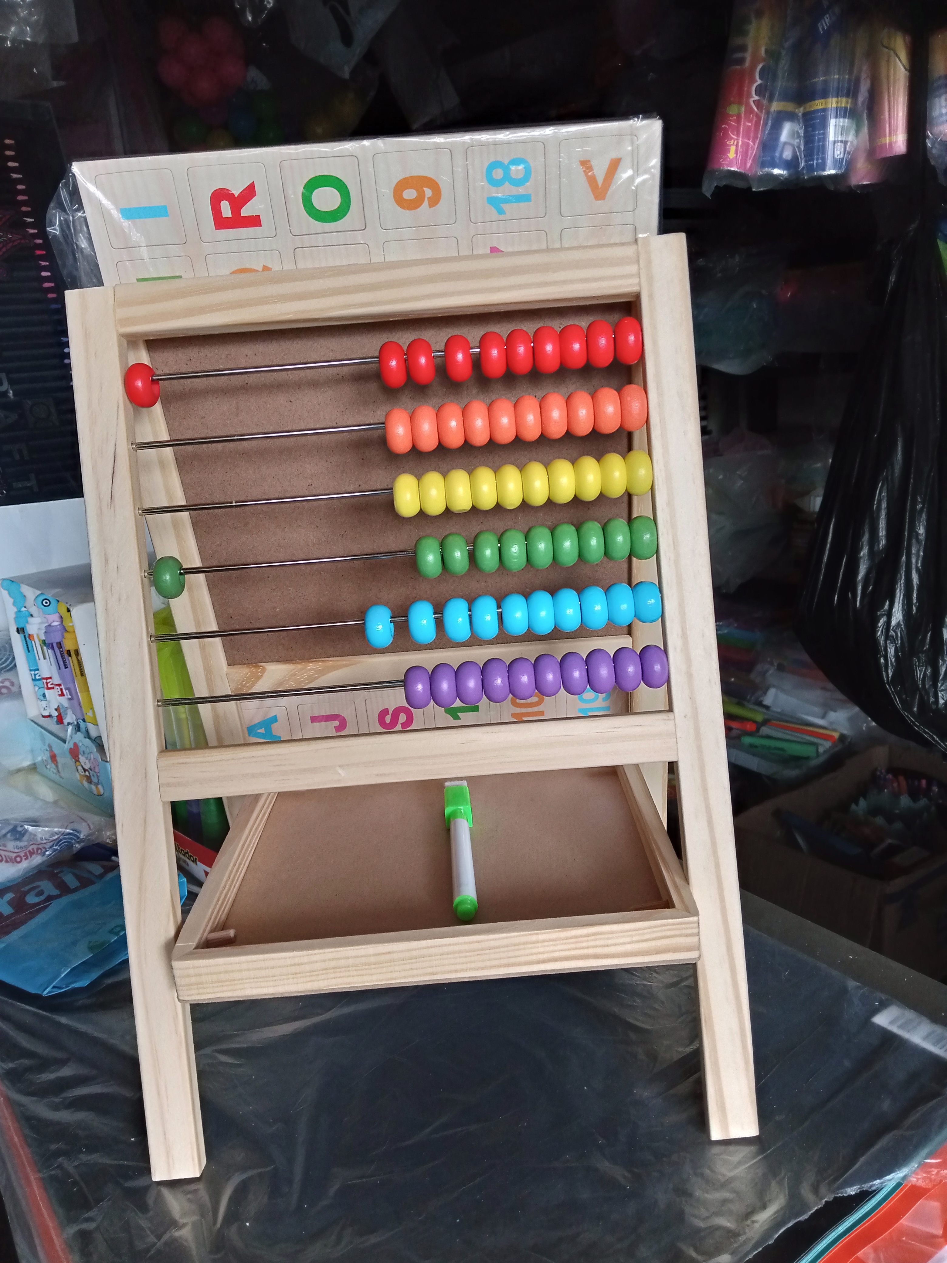 Ábaco de madera infantil