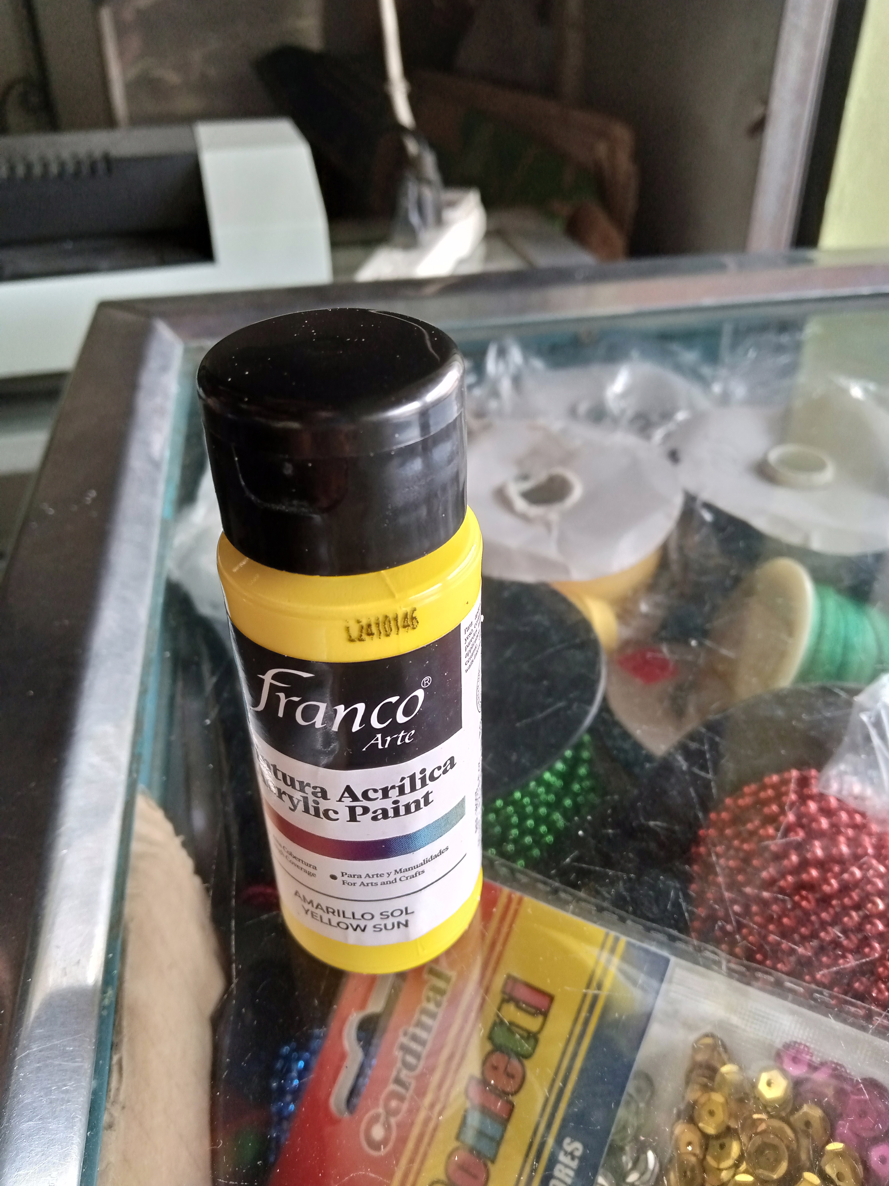 Pintura Acrílica Amarilla Franco Arte