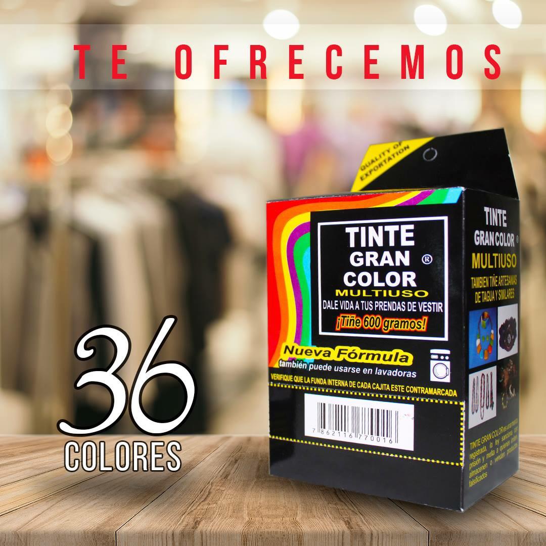 Muestrario de Tintes para Ropa