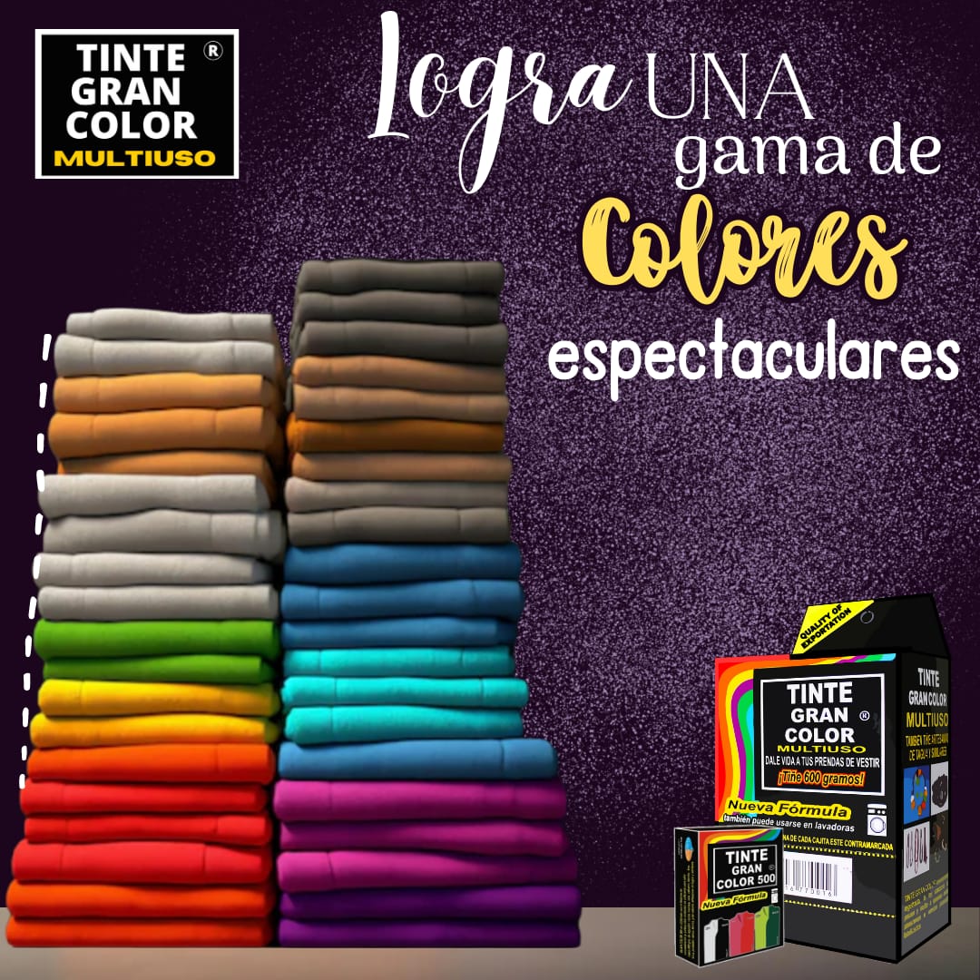 Muestrario de Tintes para Ropa