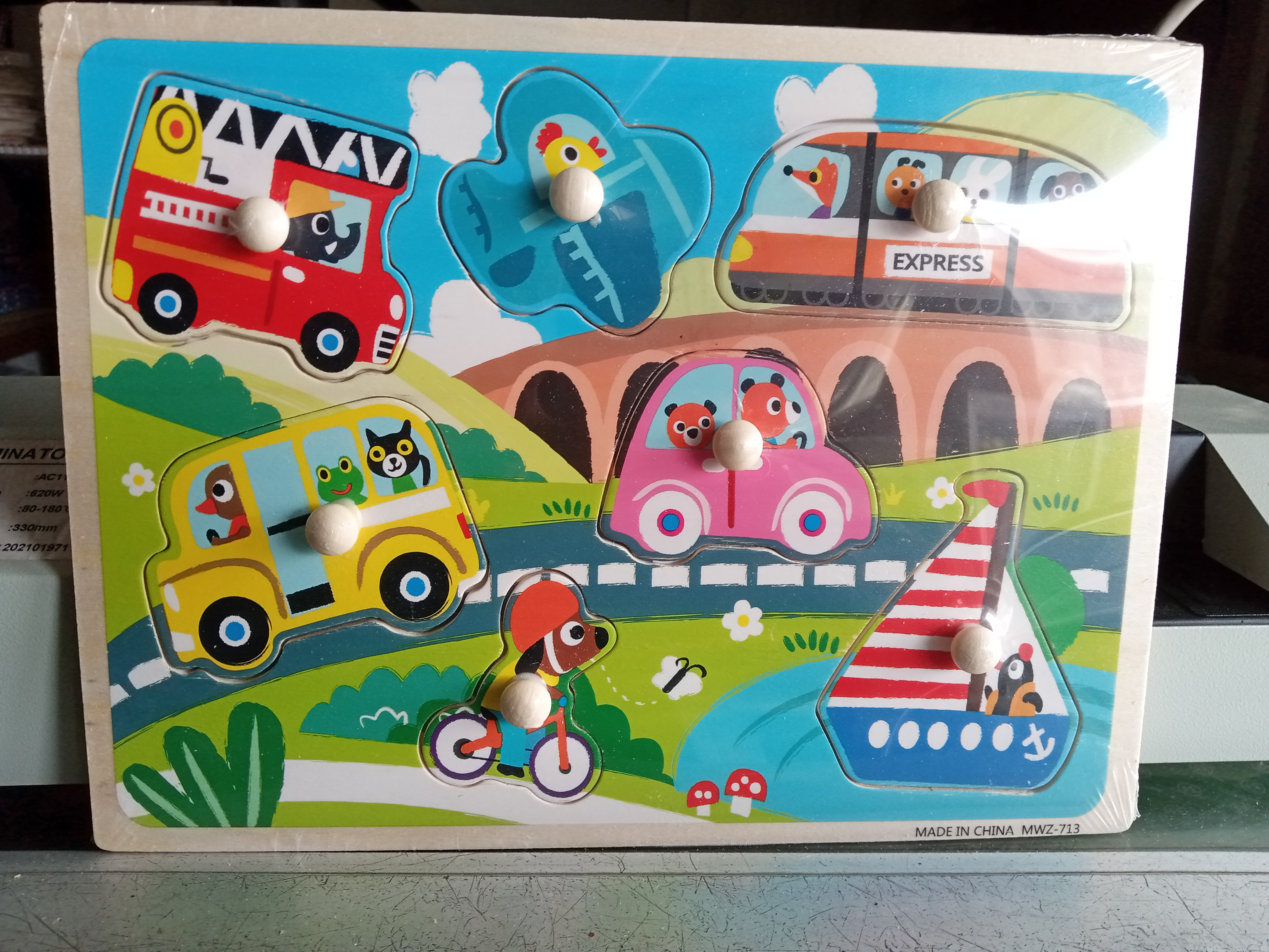 Rompecabezas de Madera Vehículos