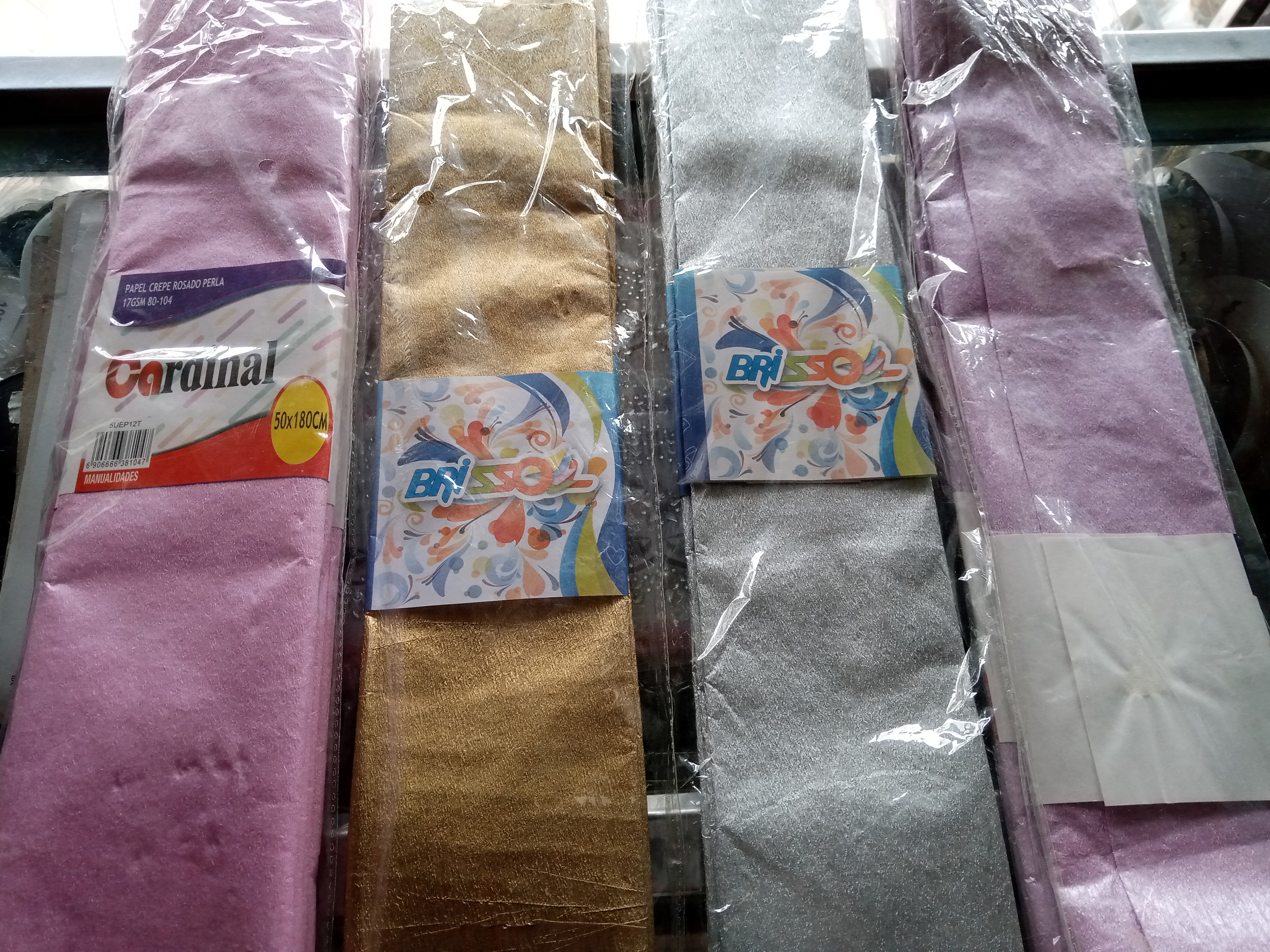 Papel crepe varios colores 