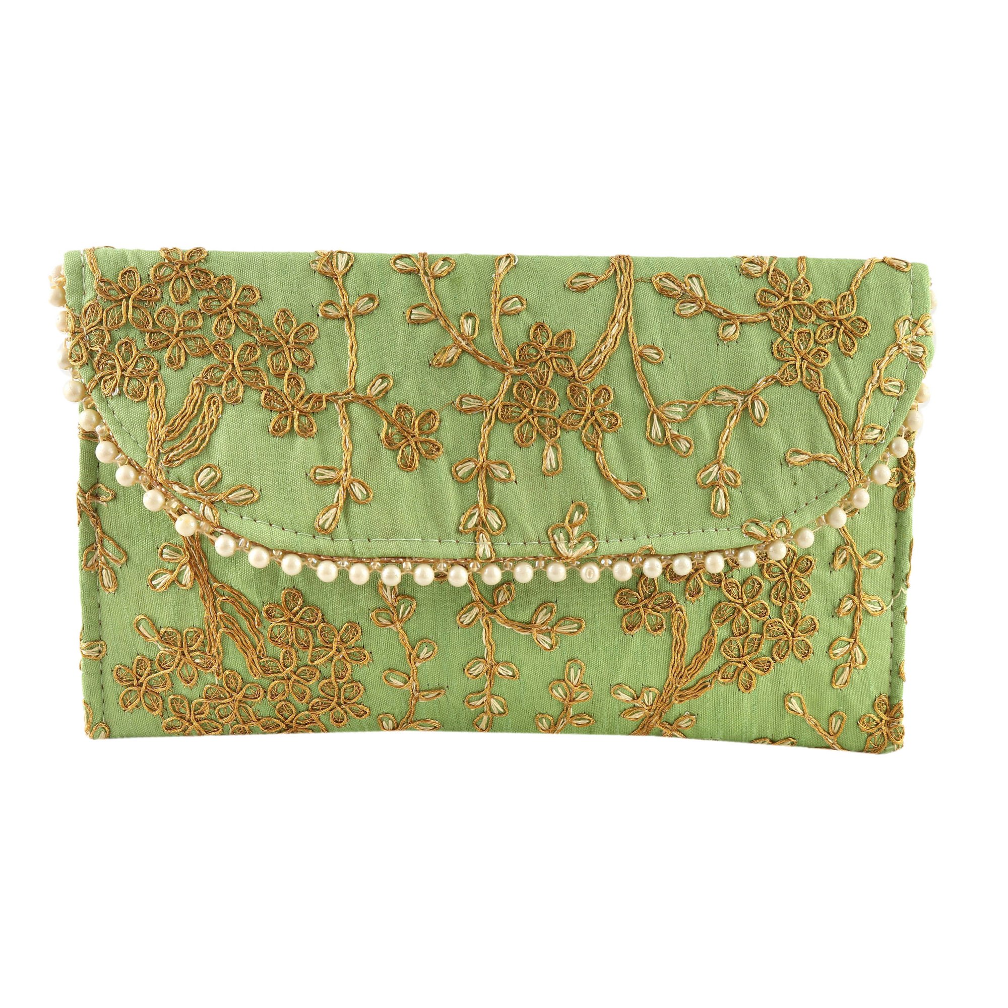 Embroidered Clutch Bag
