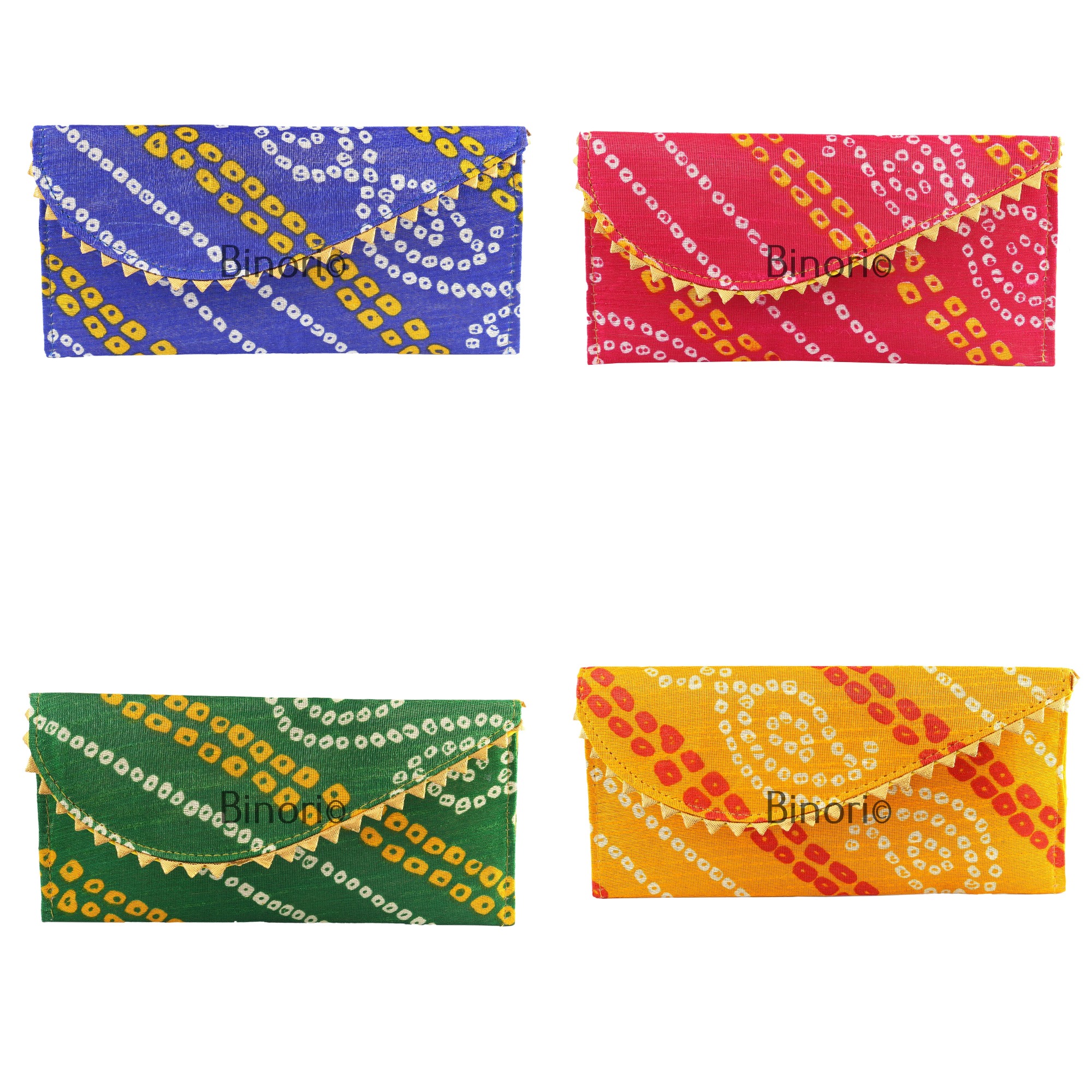 Handcrafted Bandhani Envelope Set