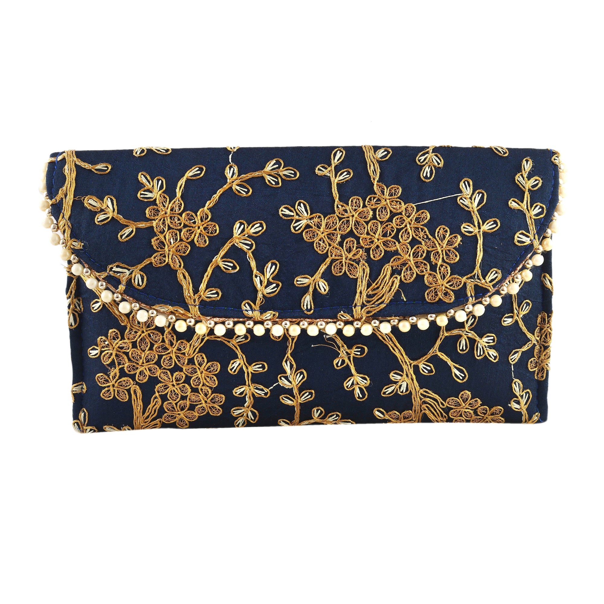 Embroidered Clutch Bag
