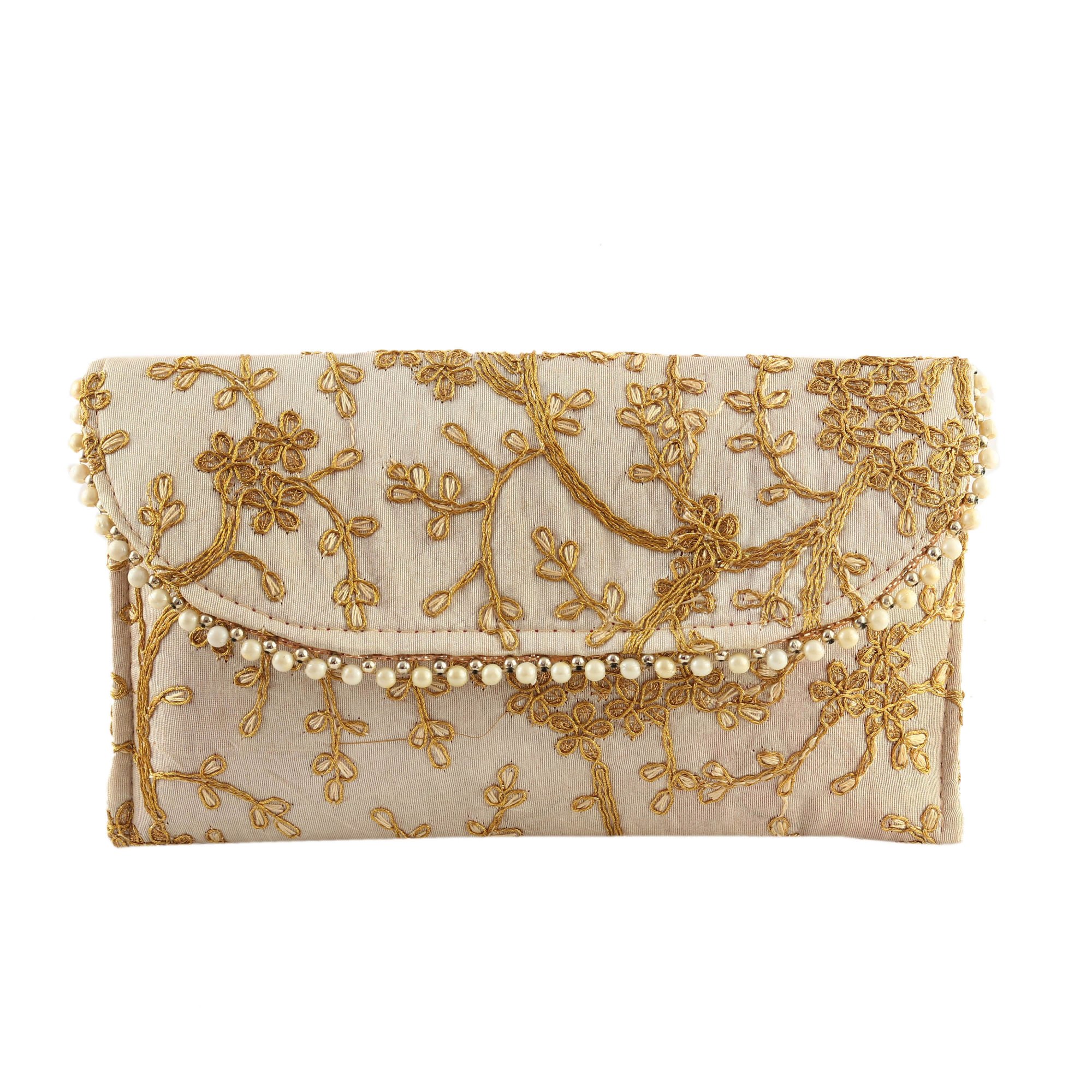 Embroidered Clutch Bag