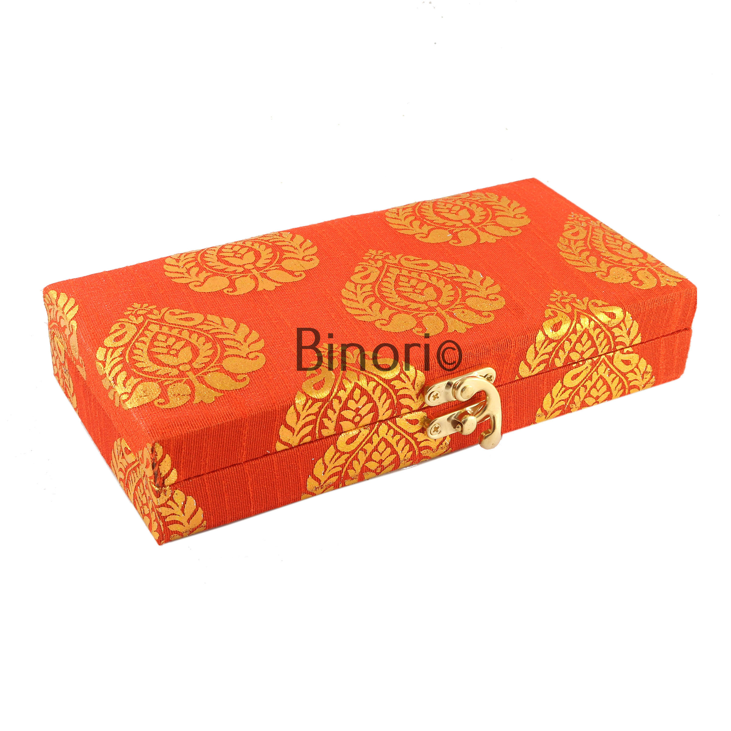 Silk and Wooden Shagun Cash Box for Gifting of Multiple Occasions