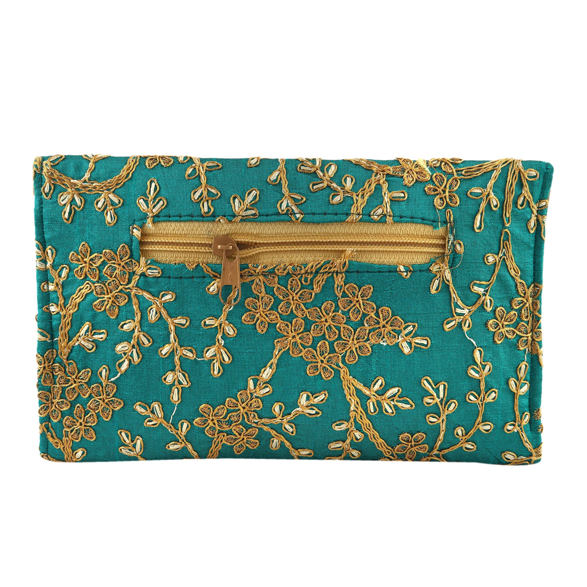 Embroidered Evening Clutch