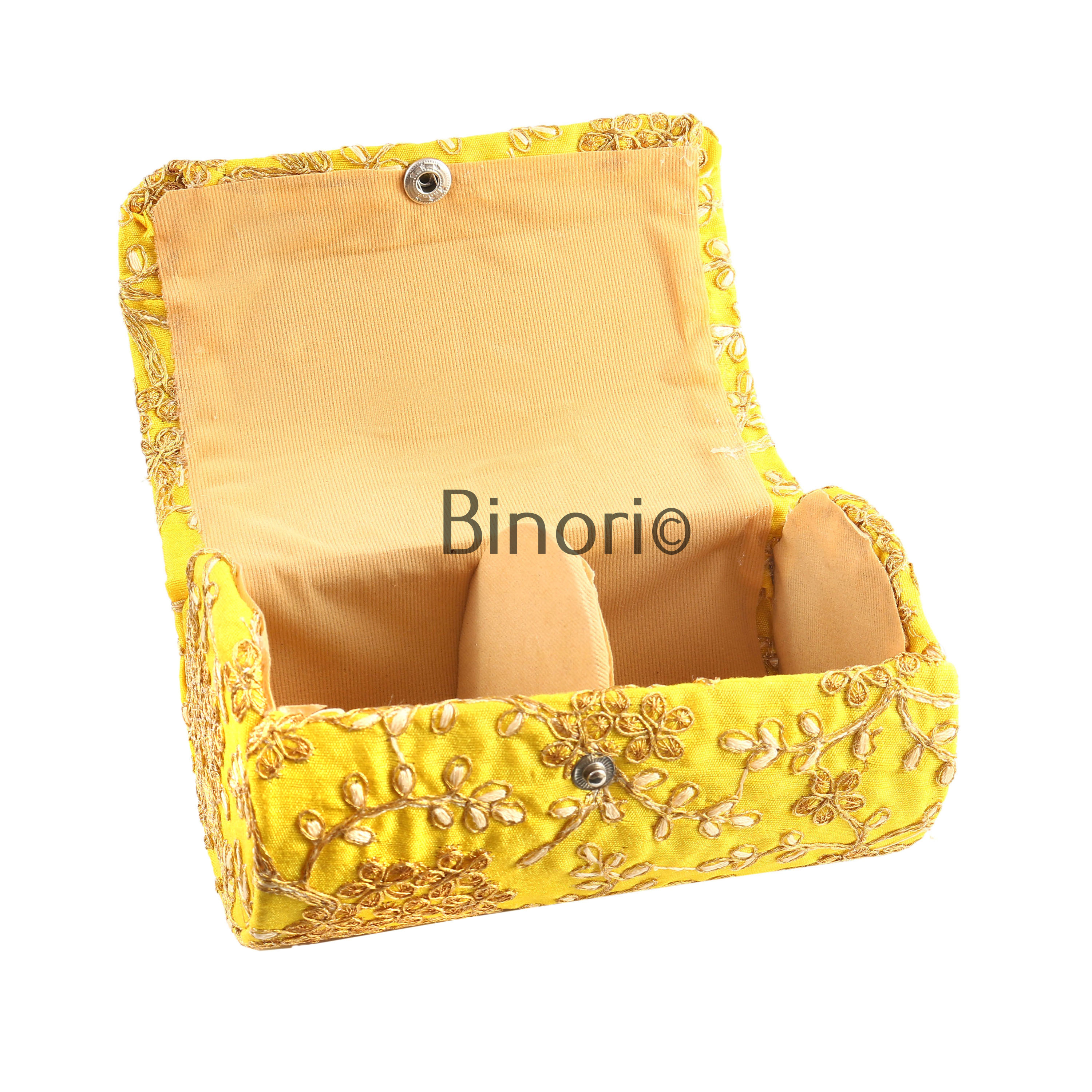 Wooden Silk Embroidery Bangle Box for women